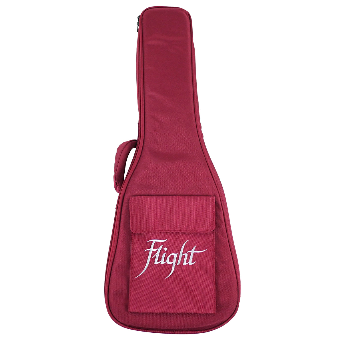 Flight Diana Soundwave Concert includes a red Flight Deluxe Padded Gig Bag with a carrying handle and front storage pocket.