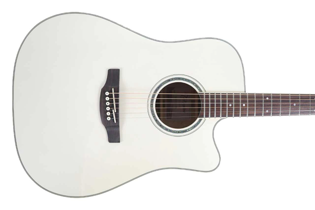 Takamine GD37CE PW Pearl White Dreadnought Guitar