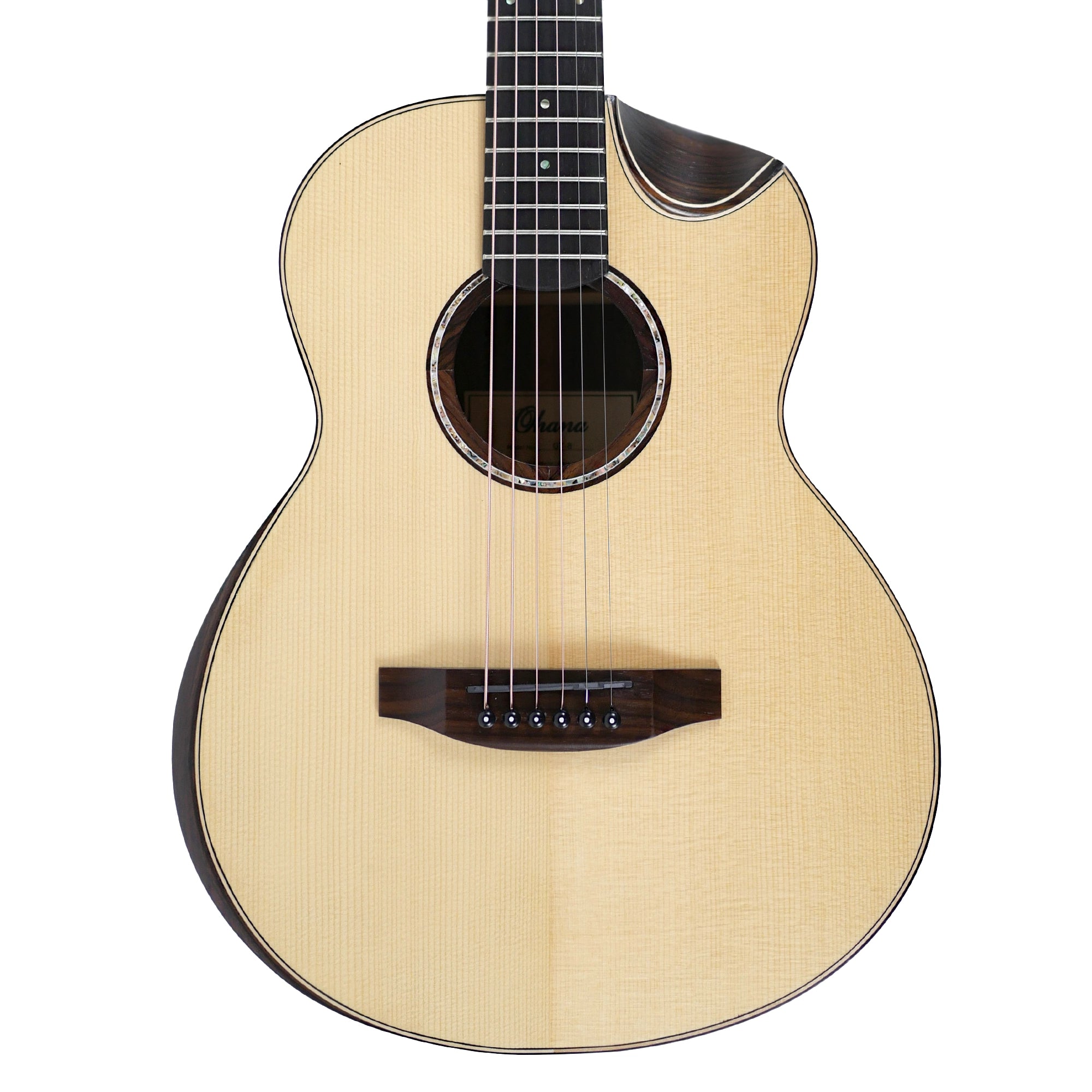 Ohana GT-8 Spruce & Rosewood Acoustic 3/4 Size Guitar