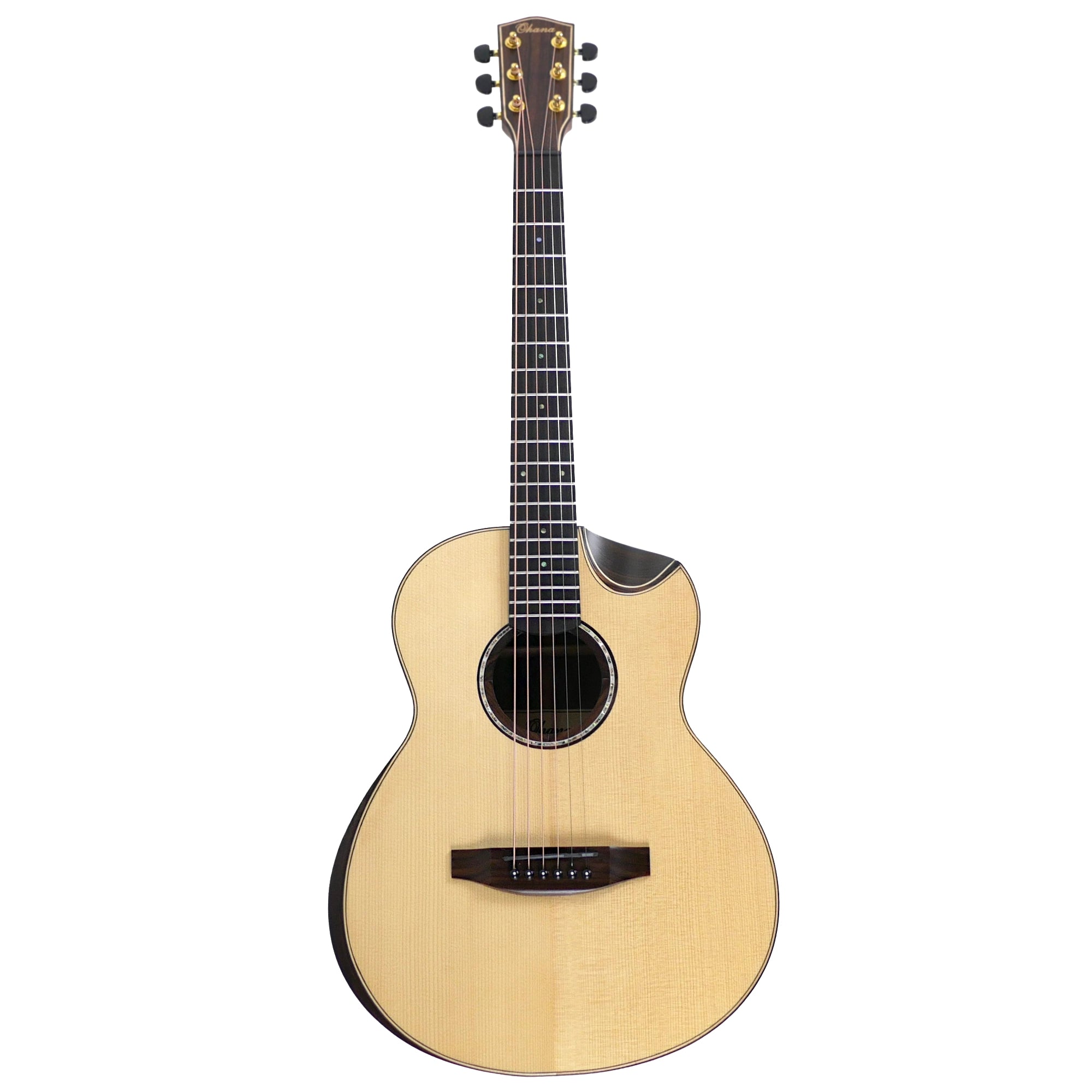 Ohana GT-8 Spruce & Rosewood Acoustic 3/4 Size Guitar