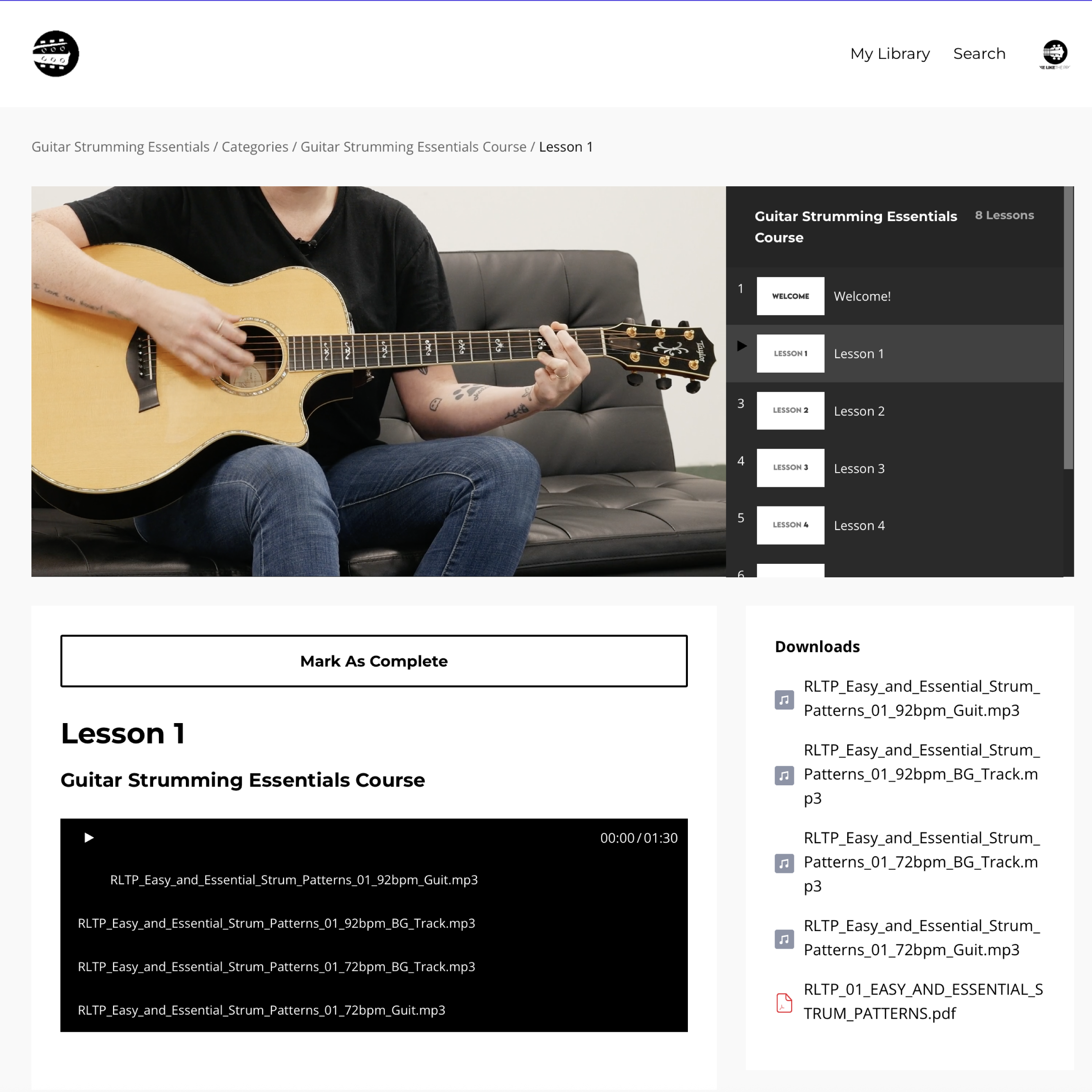 Guitar Strumming Essentials Course - Rock Like The Pros