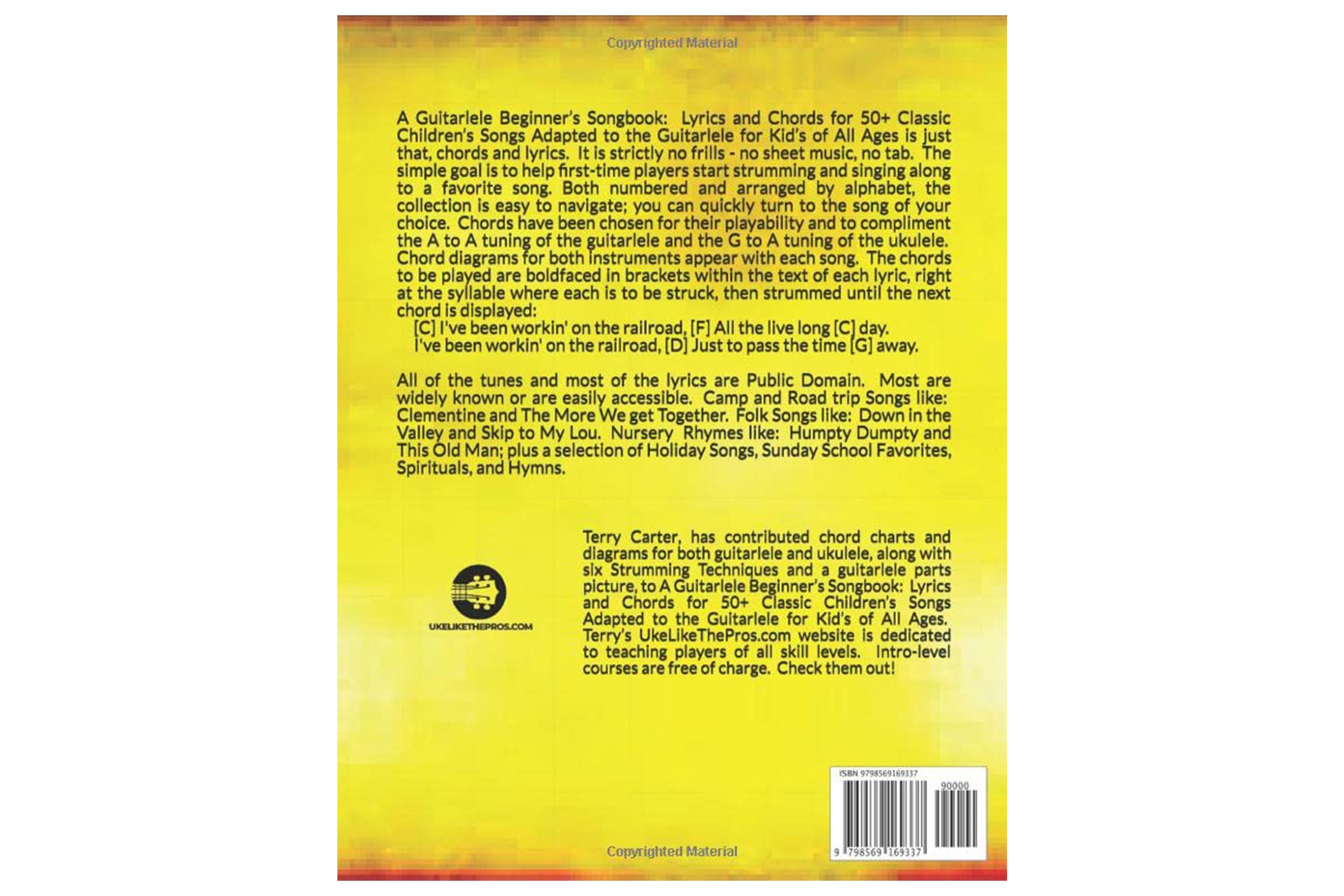 Guitarlele Beginner's Songbook: Lyrics and Chords for 50+ Classic Children's Songs