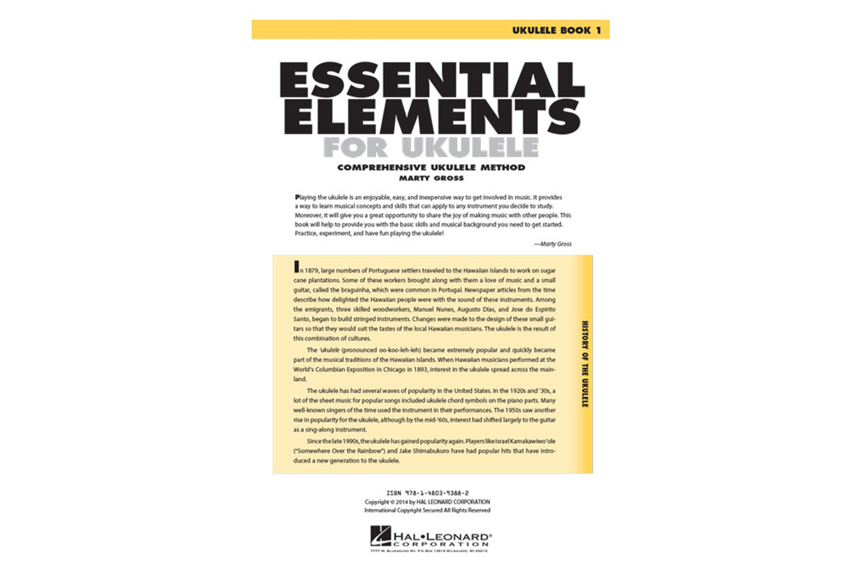 Hal Leonard Essential Elements For Ukulele - Method Book 1 (Book Only)