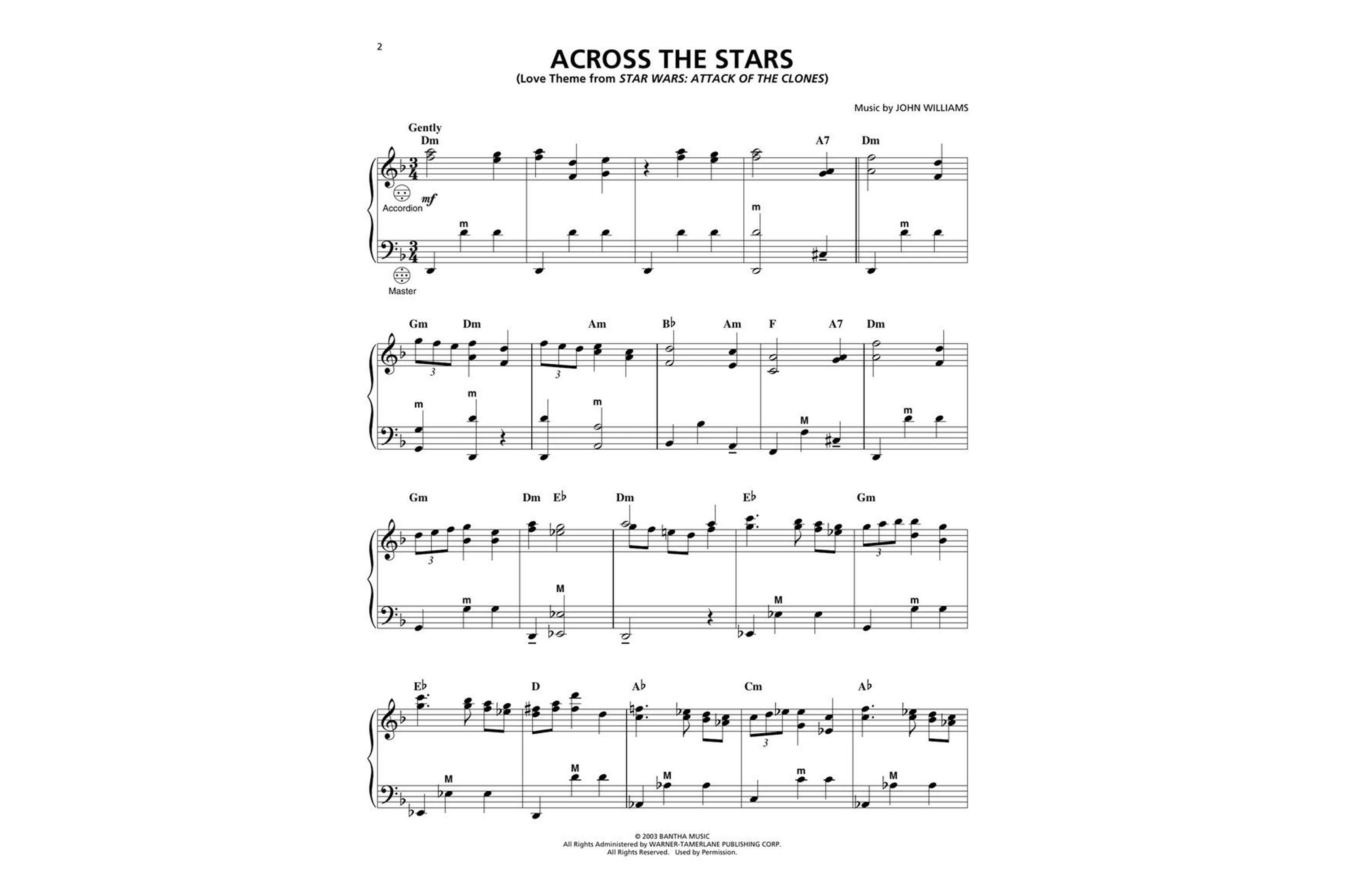 Hal Leonard Star Wars for Accordion