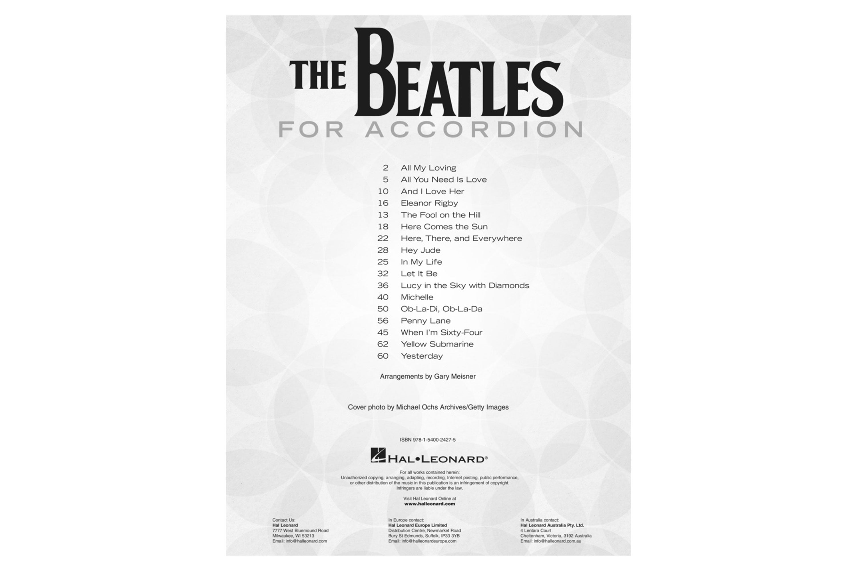 Hal Leonard The Beatles For Accordion Book