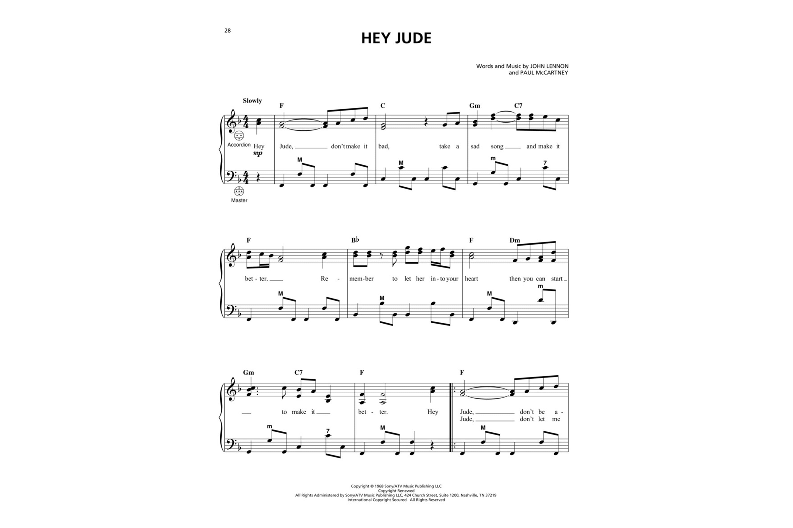 Hal Leonard The Beatles For Accordion Book