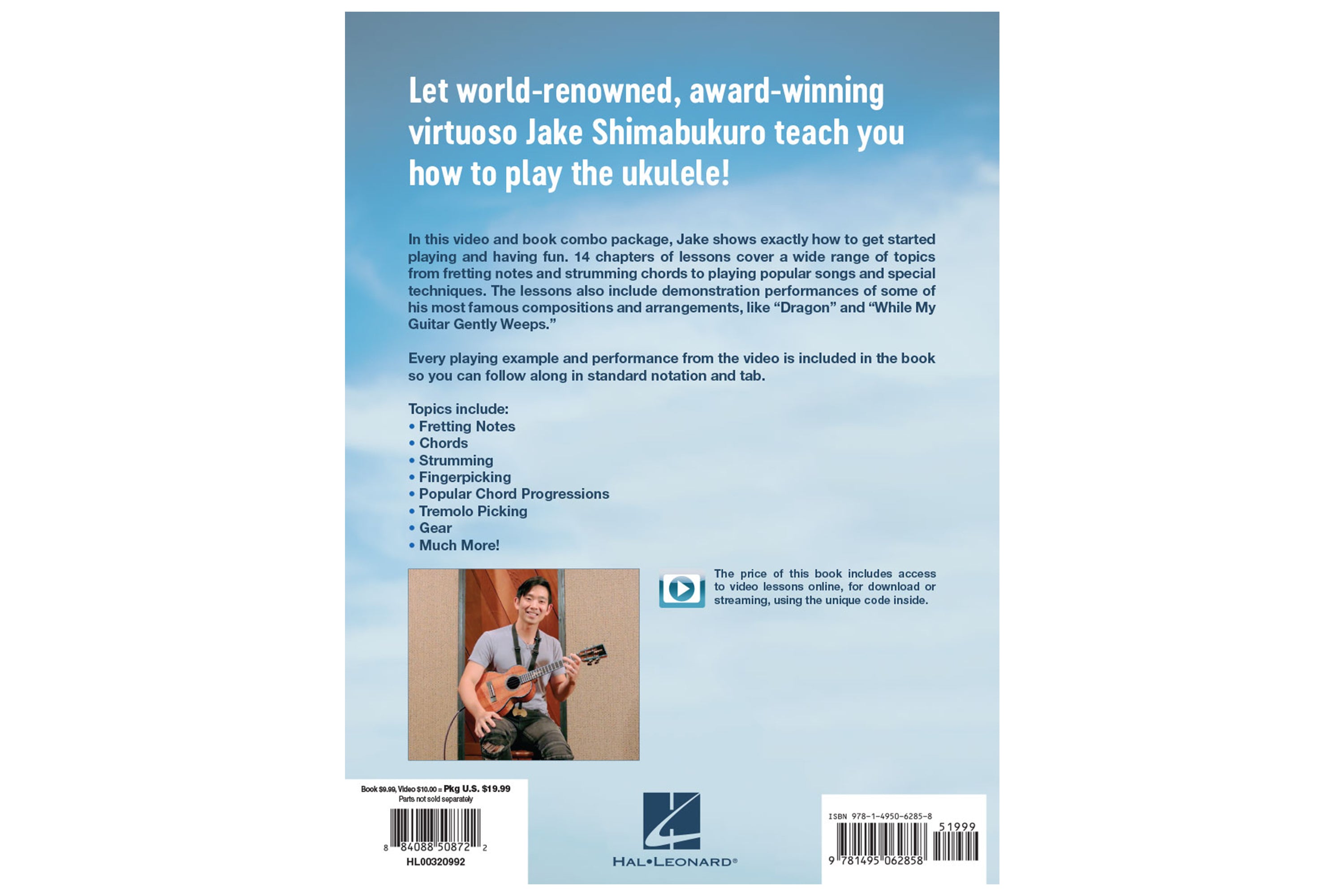 Jake Shimabukuro Teaches Ukulele Lessons Book with Full-Length Online Videos