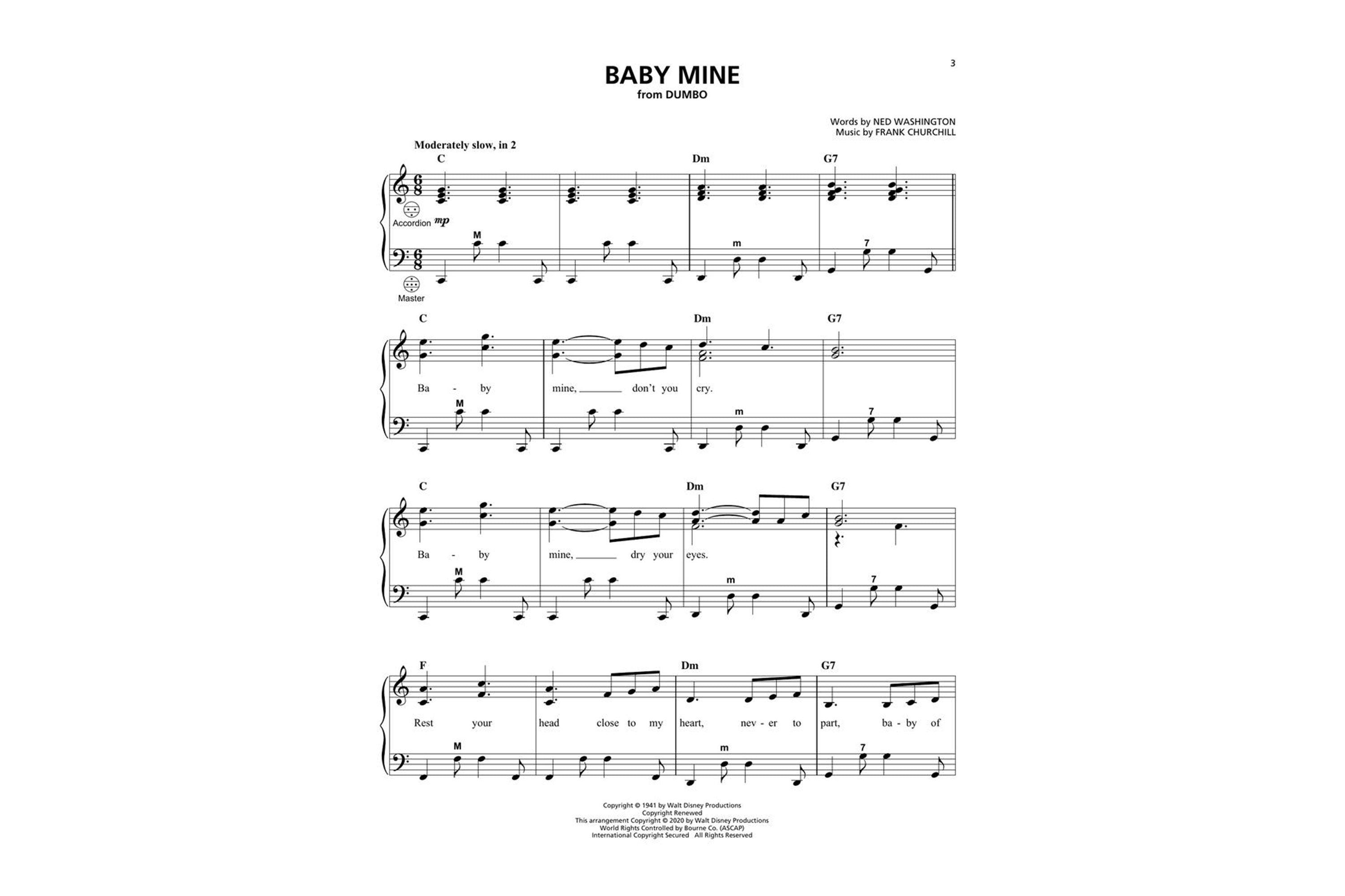 Hal Leonard Disney Favorites for Accordion