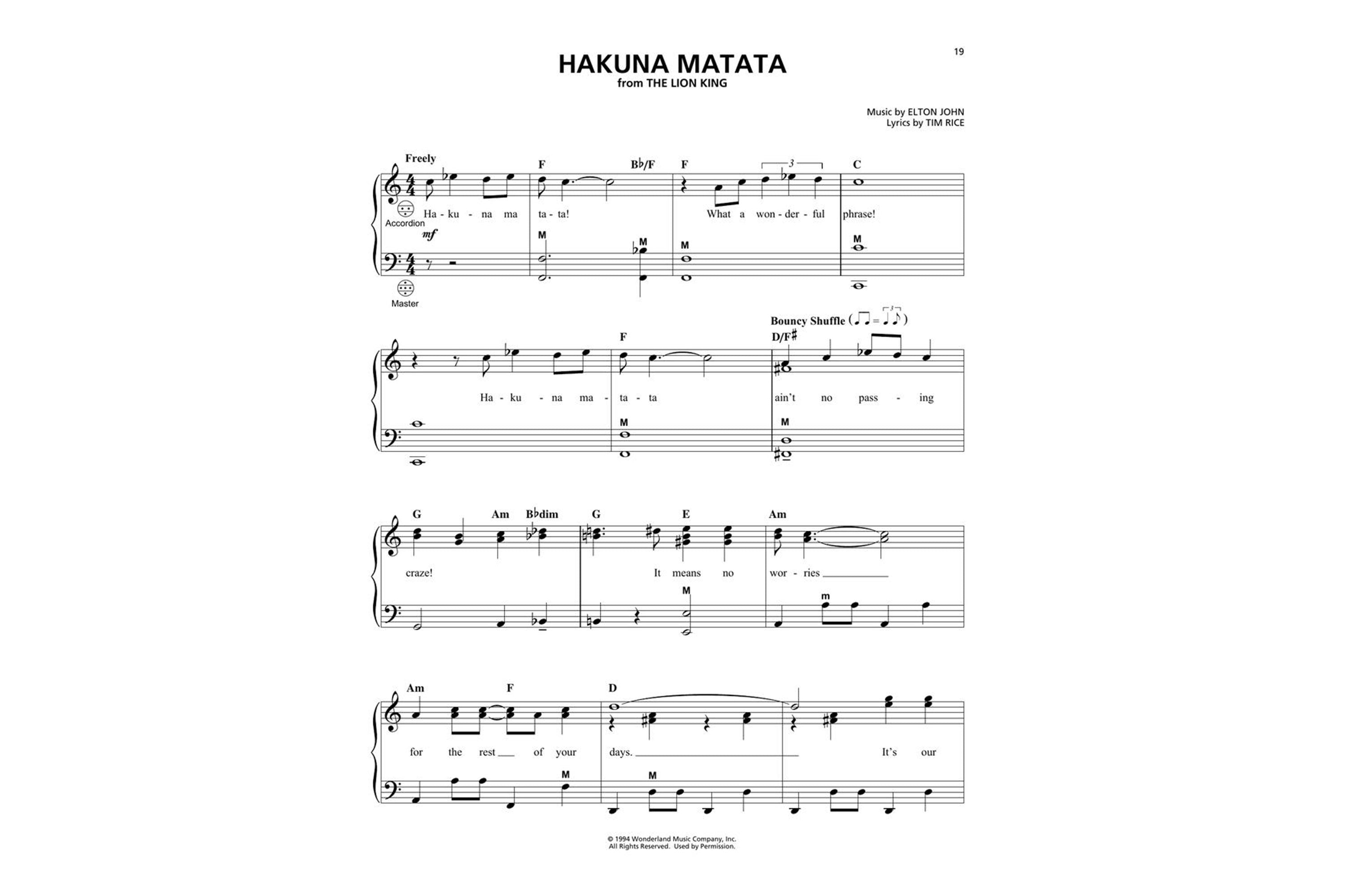 Hal Leonard Disney Favorites for Accordion