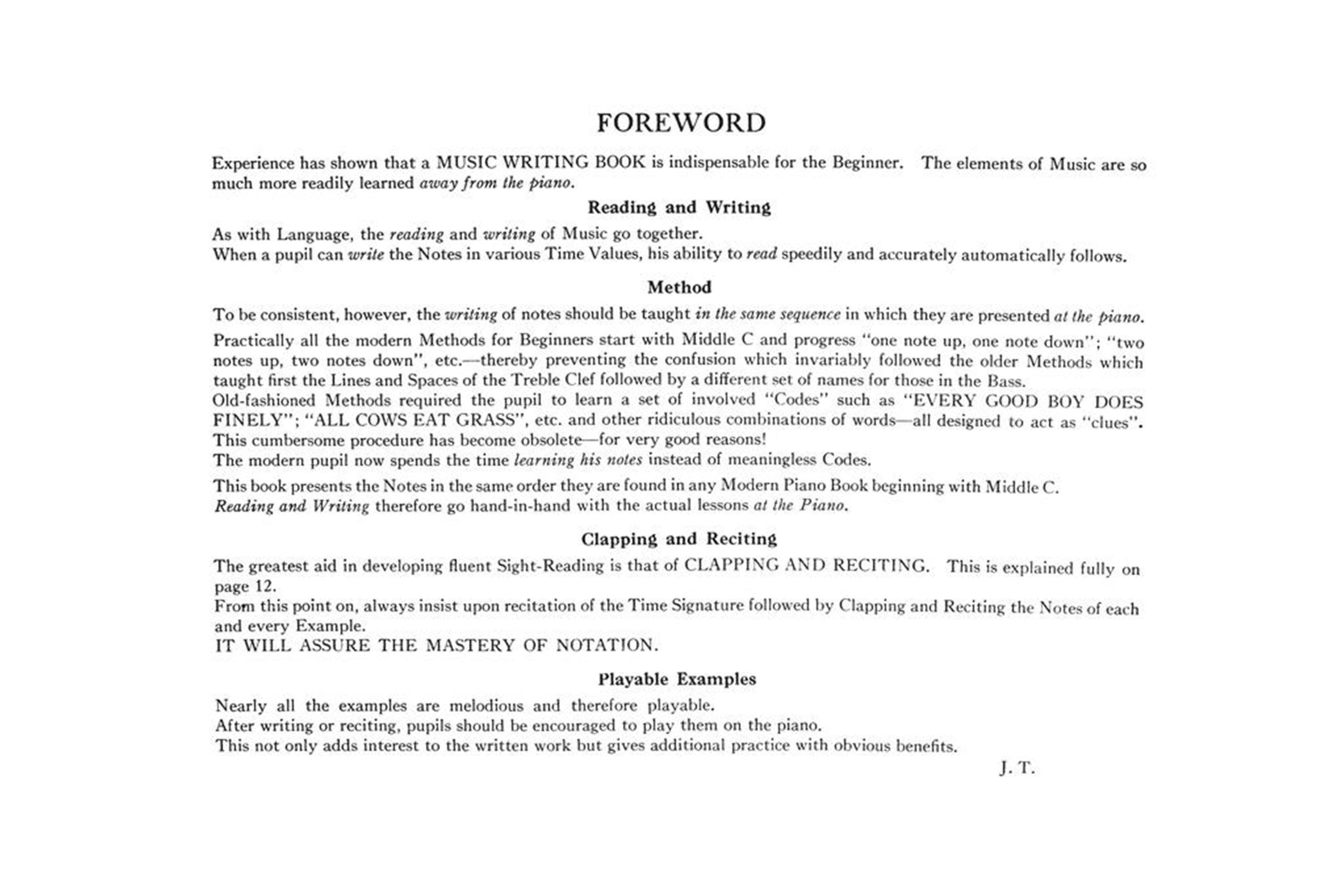 Note Speller Music Writing Book