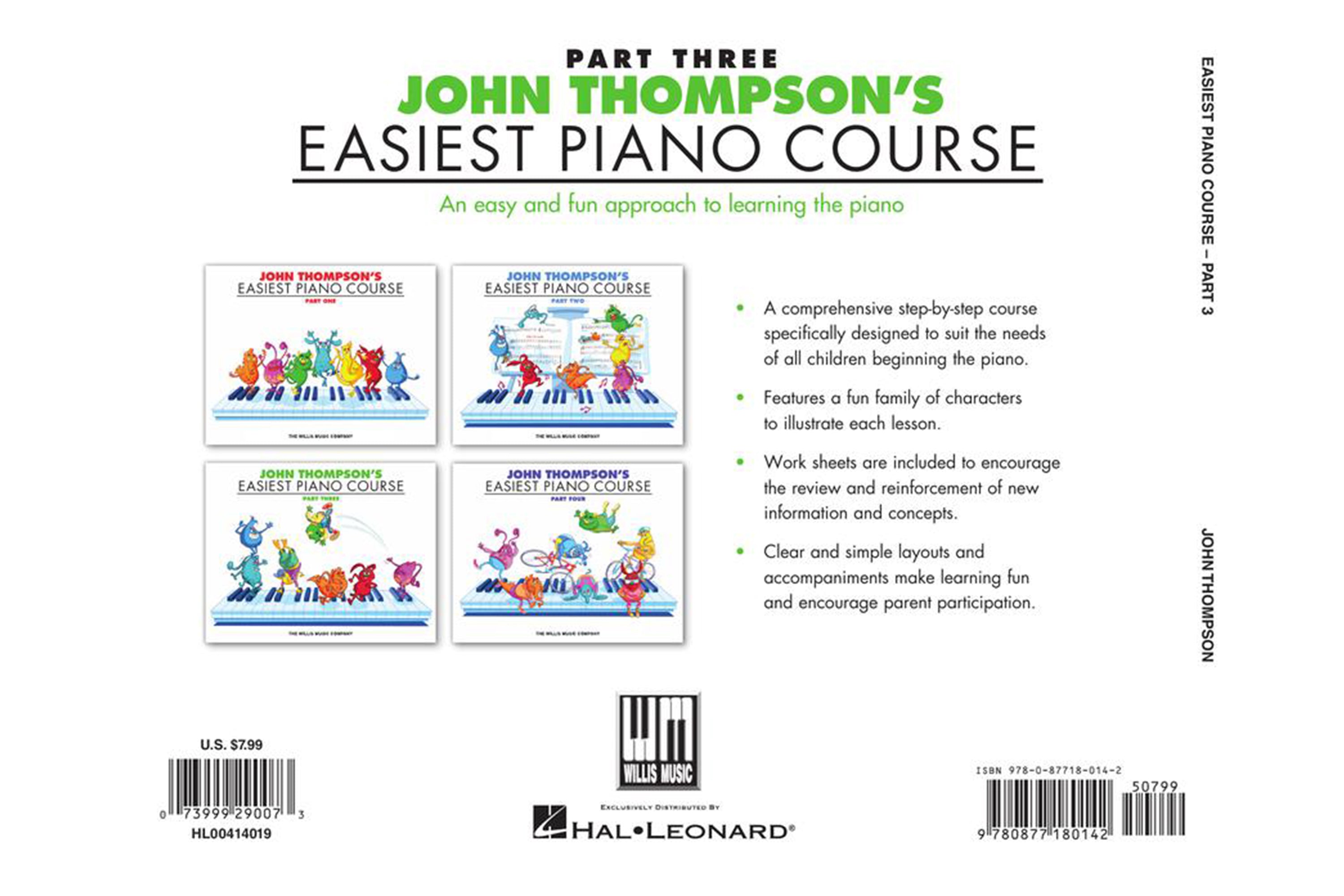 John Thompson's Easiest Piano Course - Part 3 – Book Only