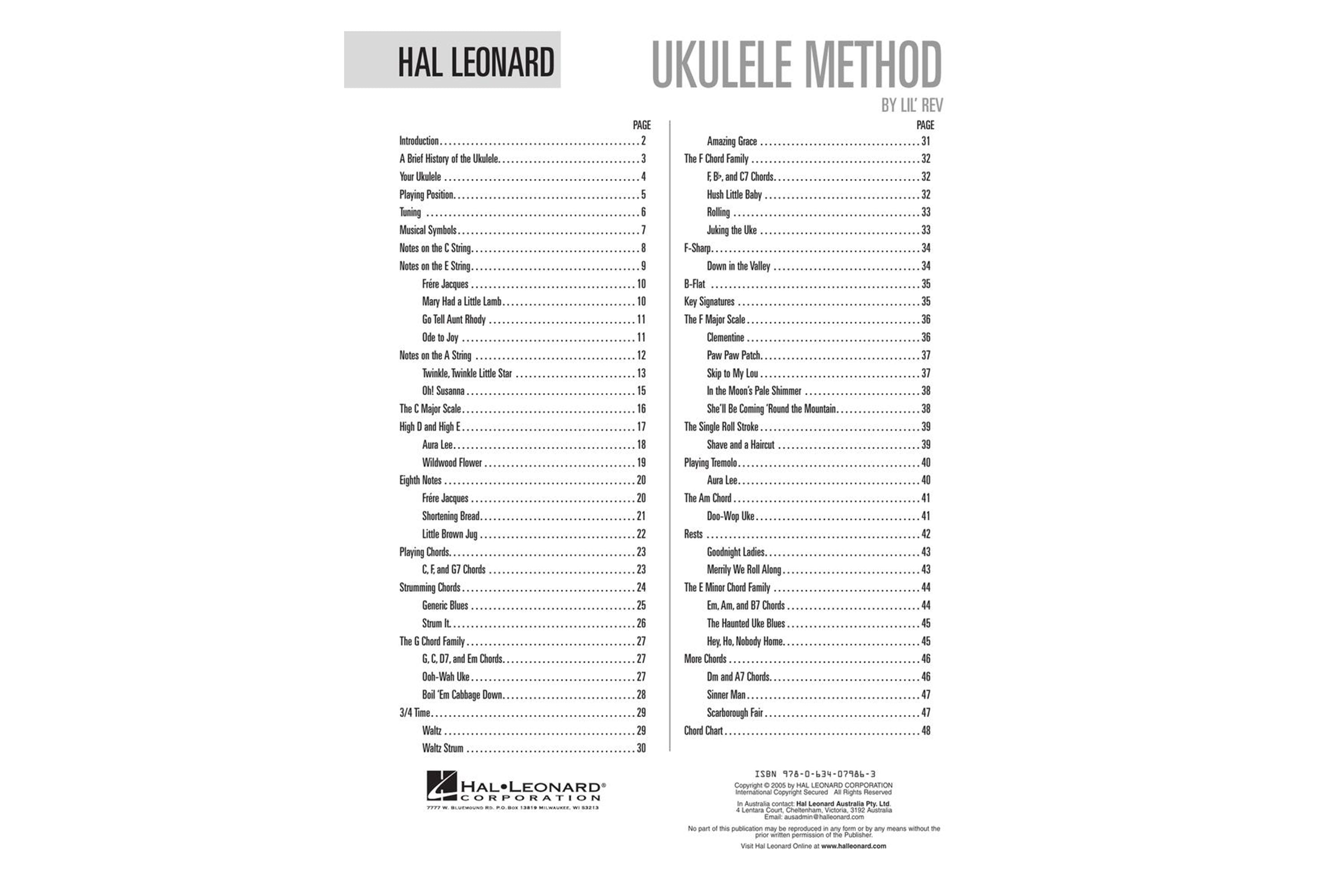Hal Leonard Ukulele Method Book 1