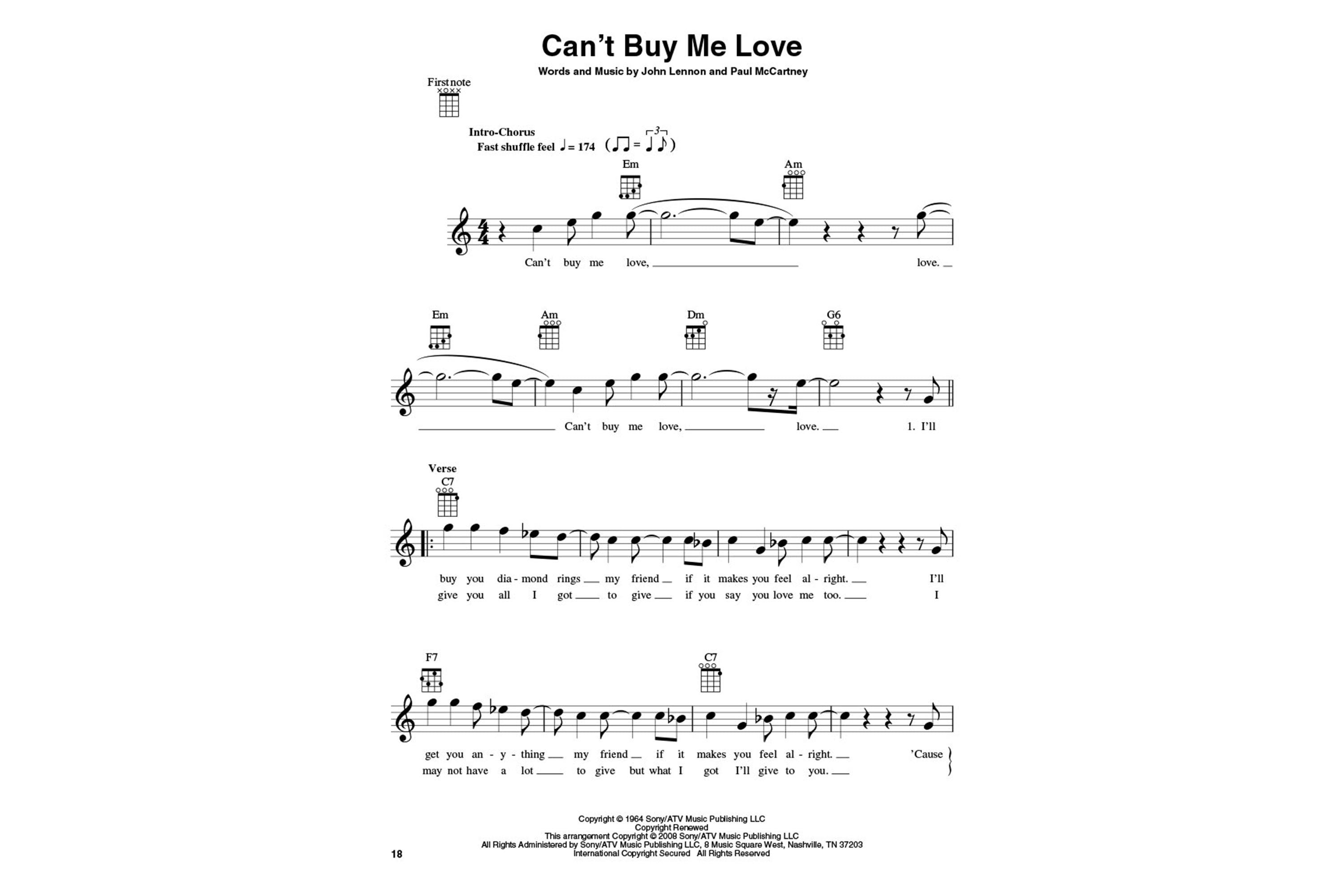 The Beatles for Ukulele Book