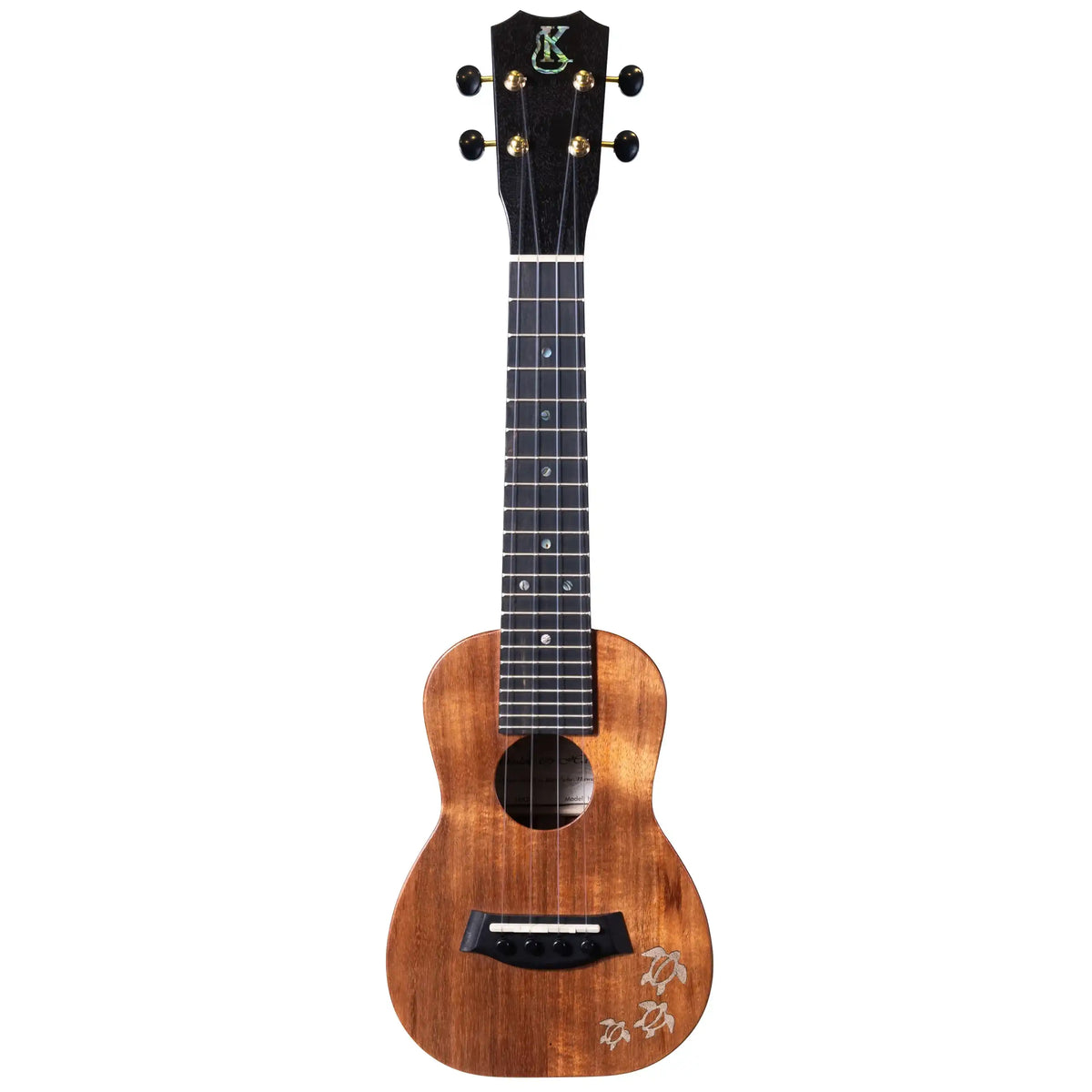 Example photo: an earlier Kanile'a HNS Natural soprano, serial 28828, full front view