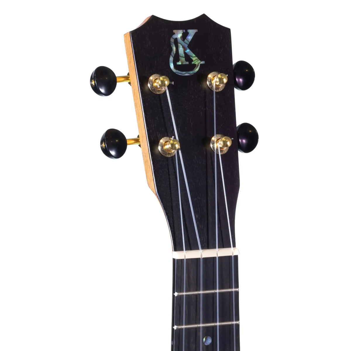Example photo: an earlier Kanile'a HNS Natural soprano, serial 28828, Crown headstock with Paua abalone logo and gold tuners