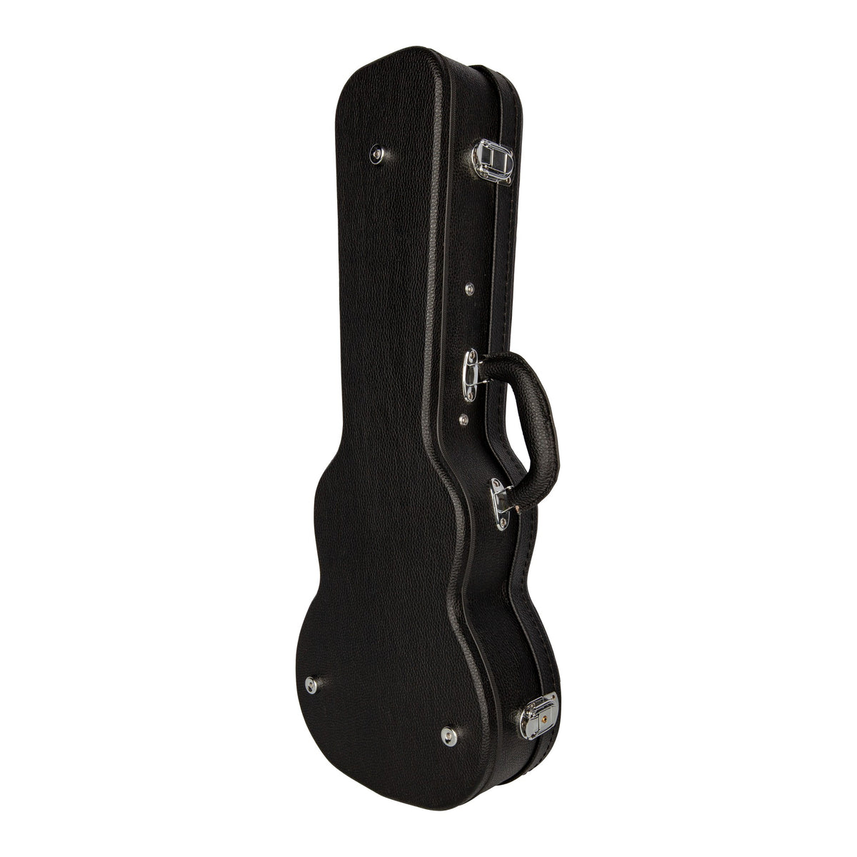 Lanikai HWC-C Concert Ukulele Hardshell Wood Case, side view from the latch side