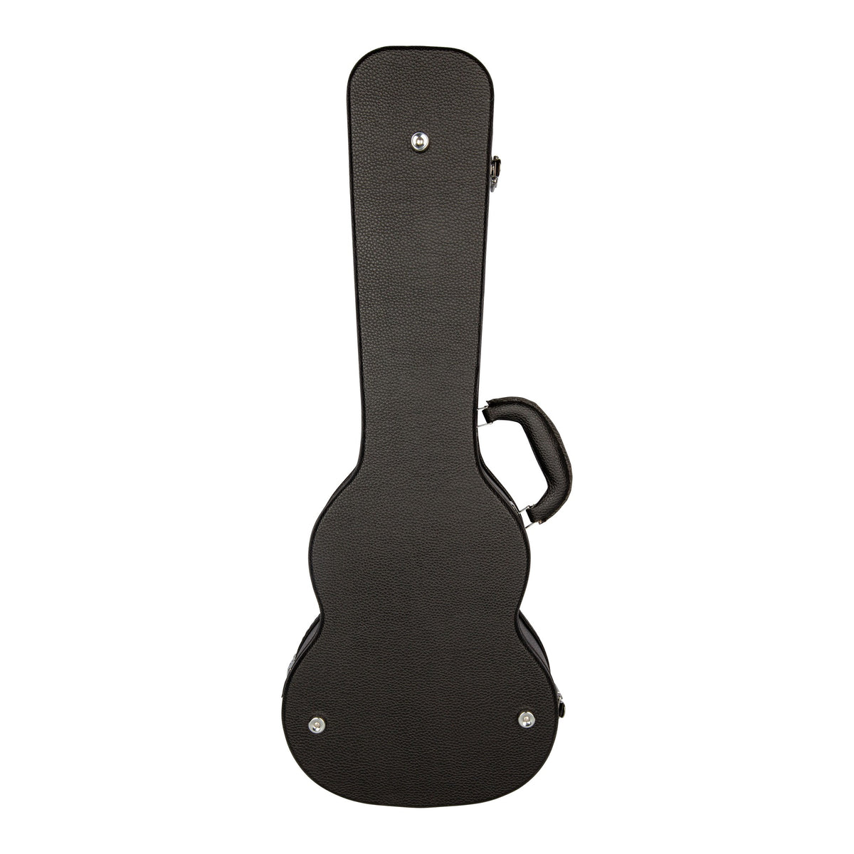 Lanikai HWC-T Tenor Ukulele Hardshell Wood Case, back view of the black wood shell