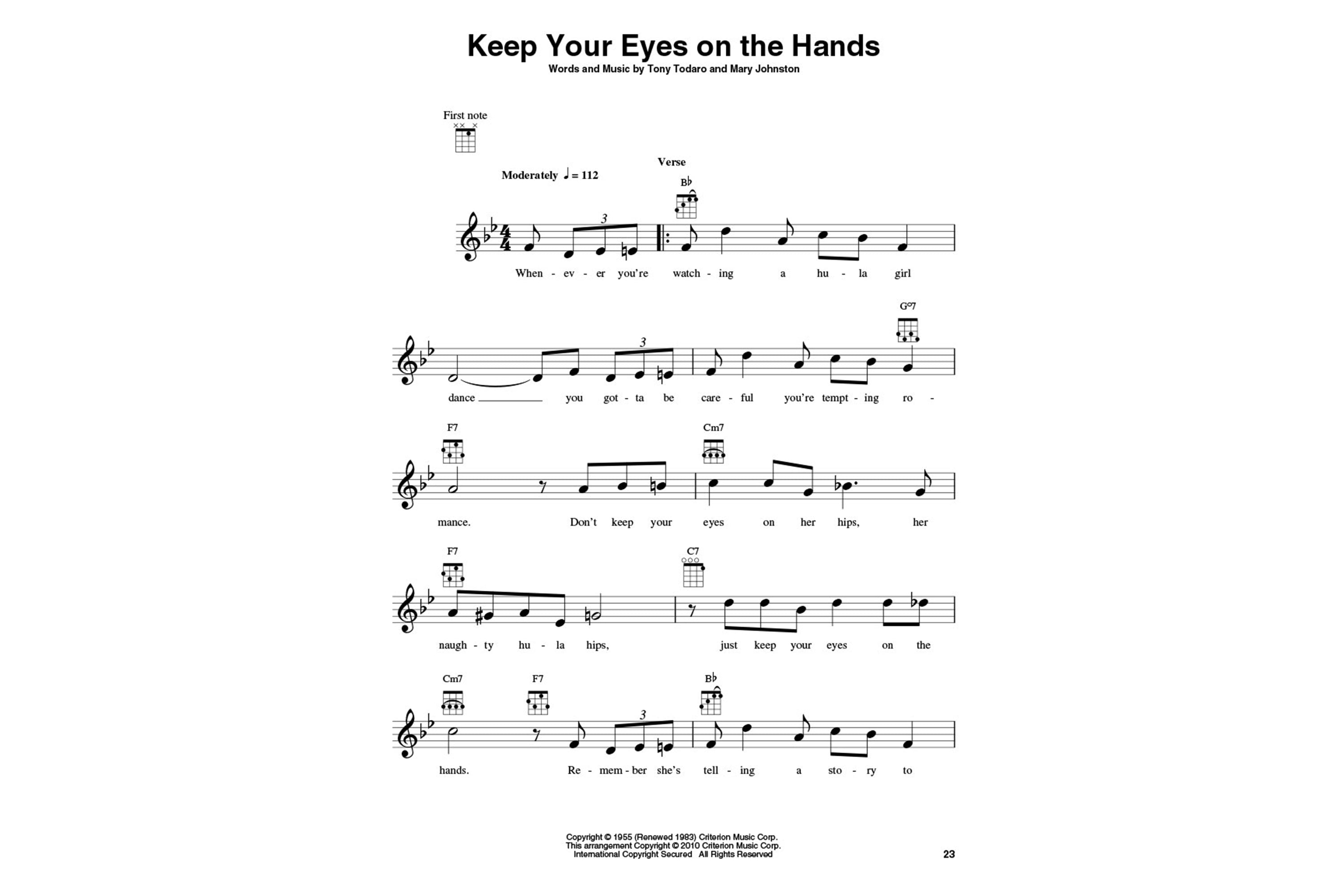 Hawaiian Songs For Ukulele