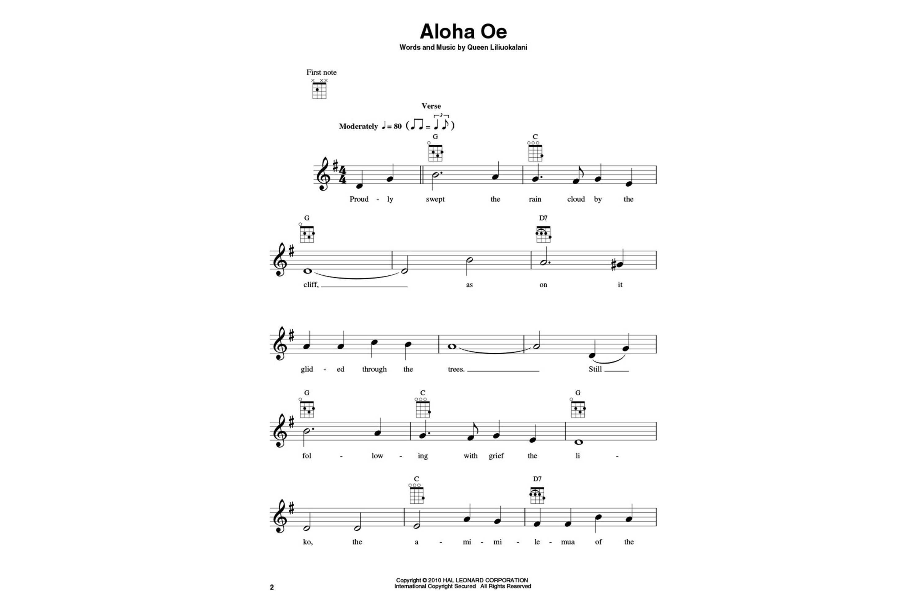 Hawaiian Songs For Ukulele