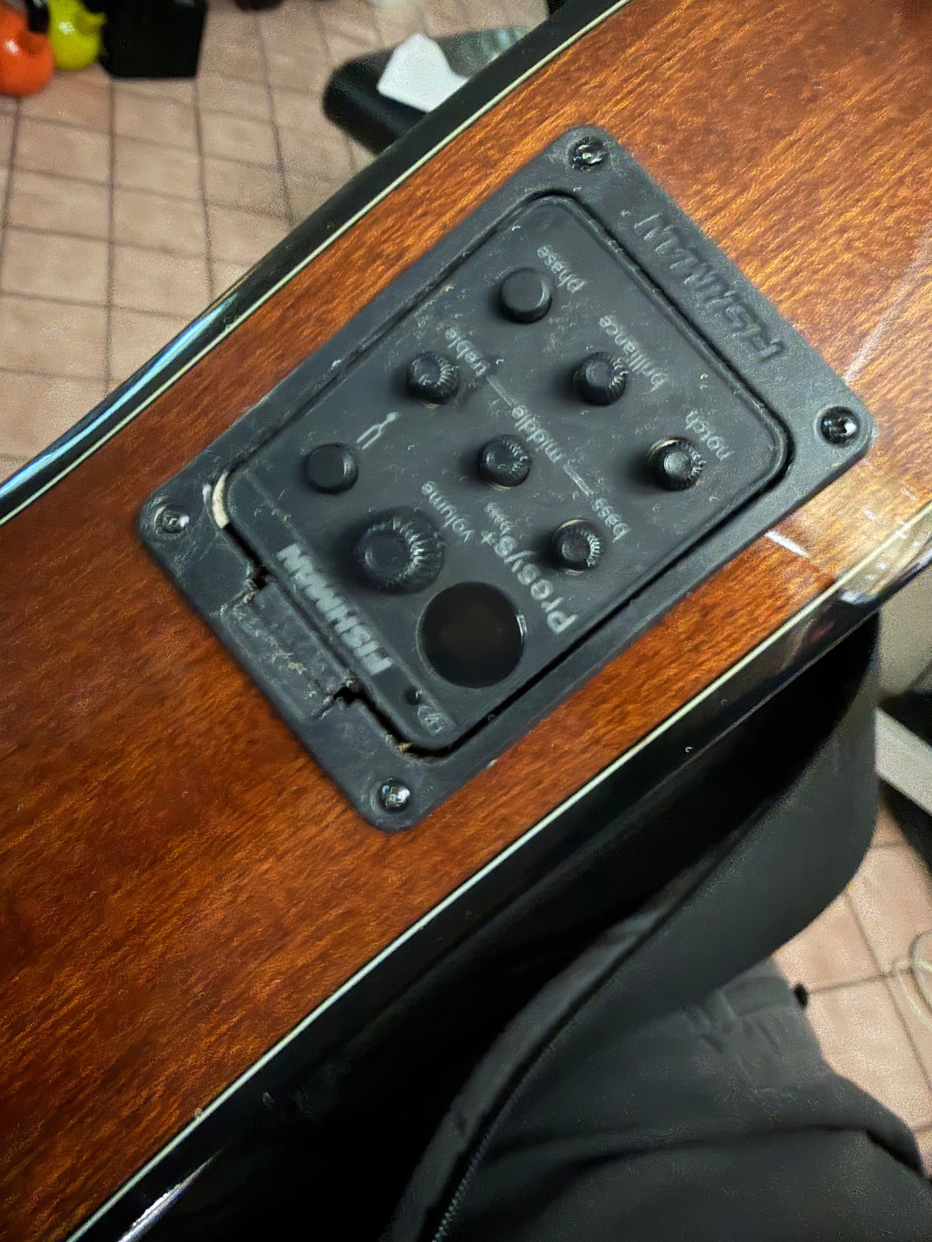 Ohana OBU-22 Rhythm Line Acoustic Electric Bass - Blem