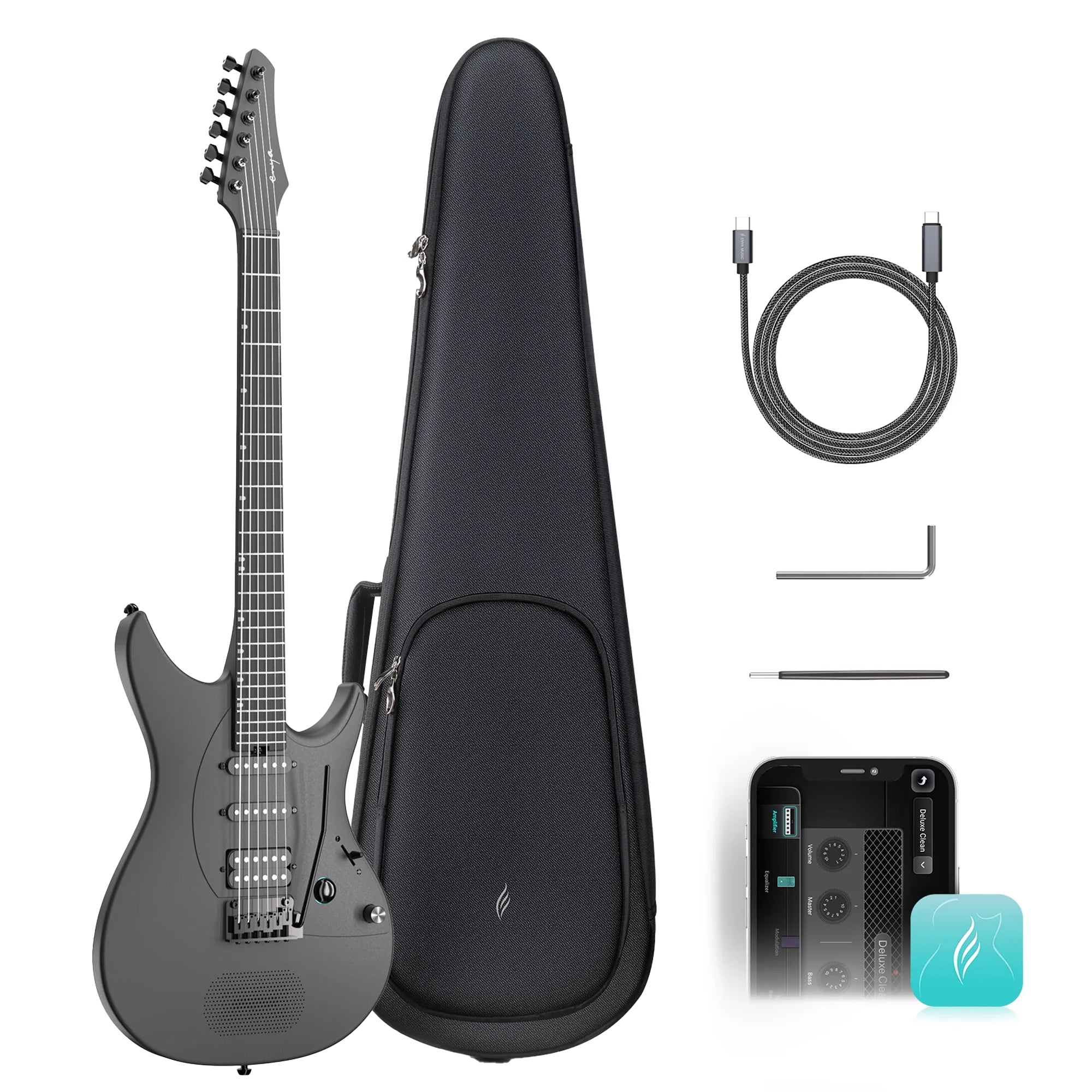 enya inspire electric guitar included accessories