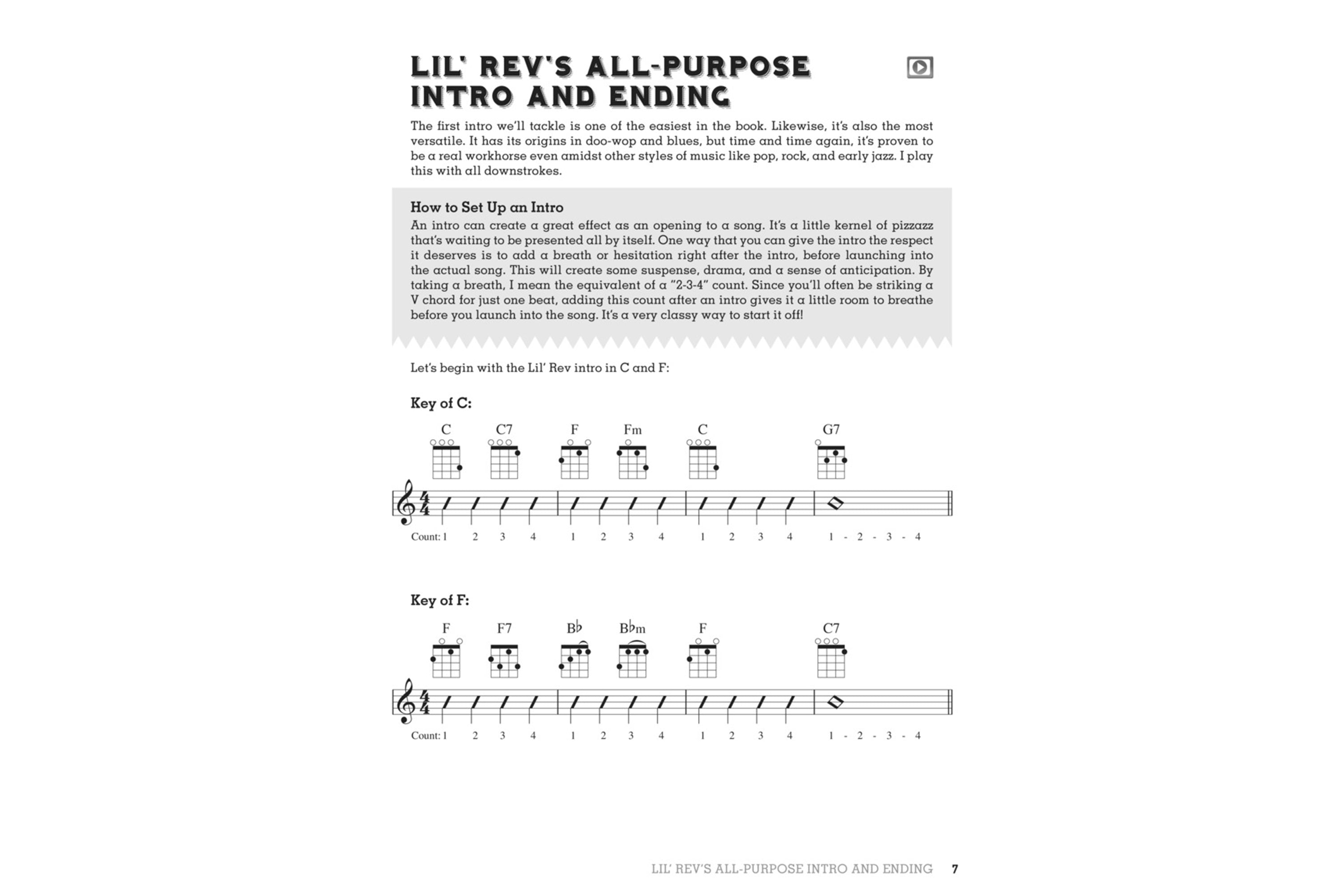 Intro, Endings, & Turnarounds For Ukulele