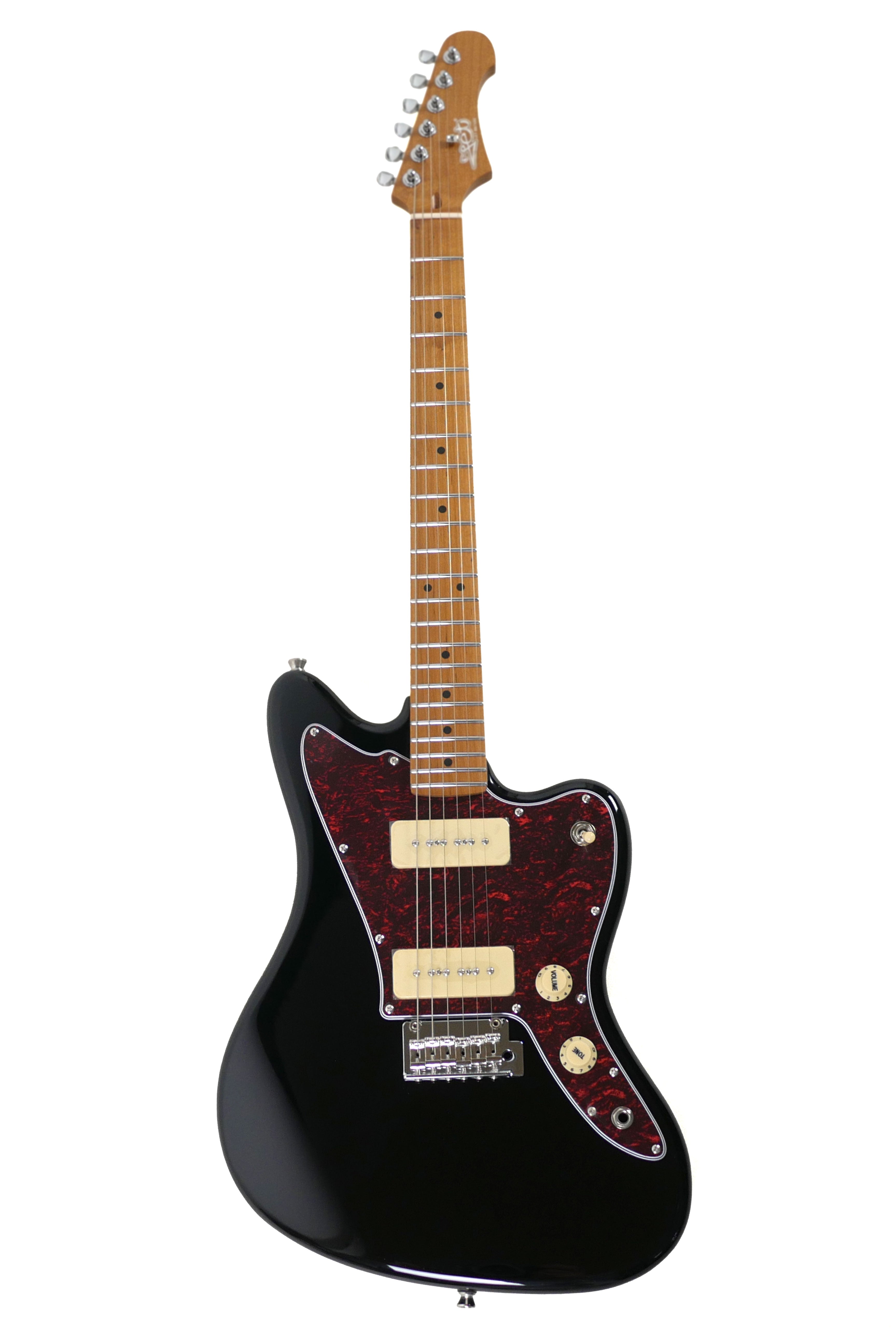 Jet JJ-300 P90 BK Black Offset Electric Guitar