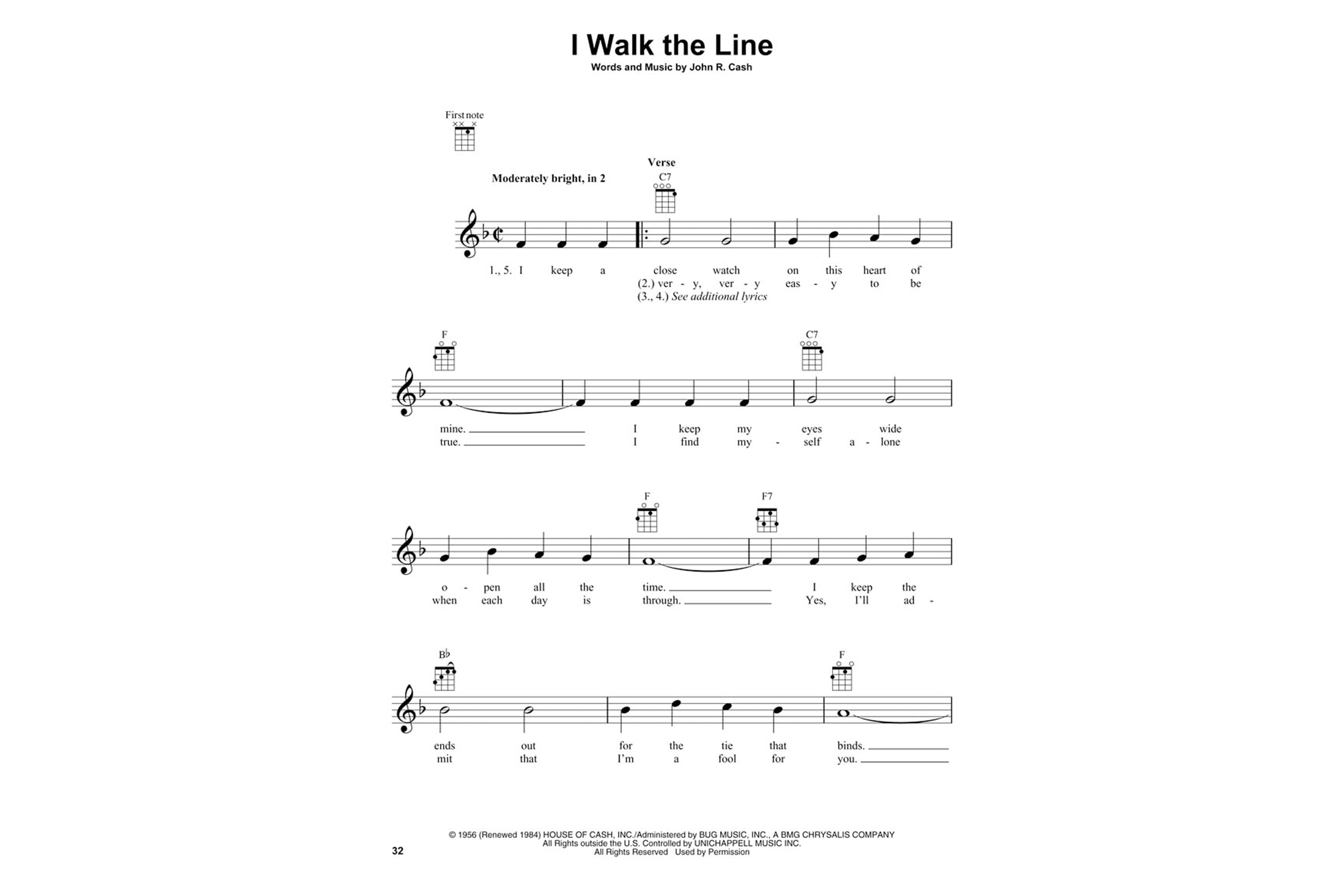 Johnny Cash for Ukulele 25 Songs to Strum & Sing