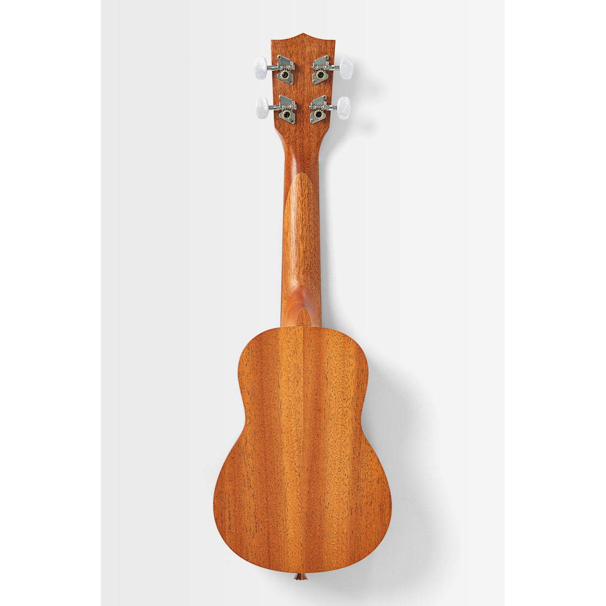 Back of the Kala KA-DS-CM-SC-S showing the satin mahogany back and neck