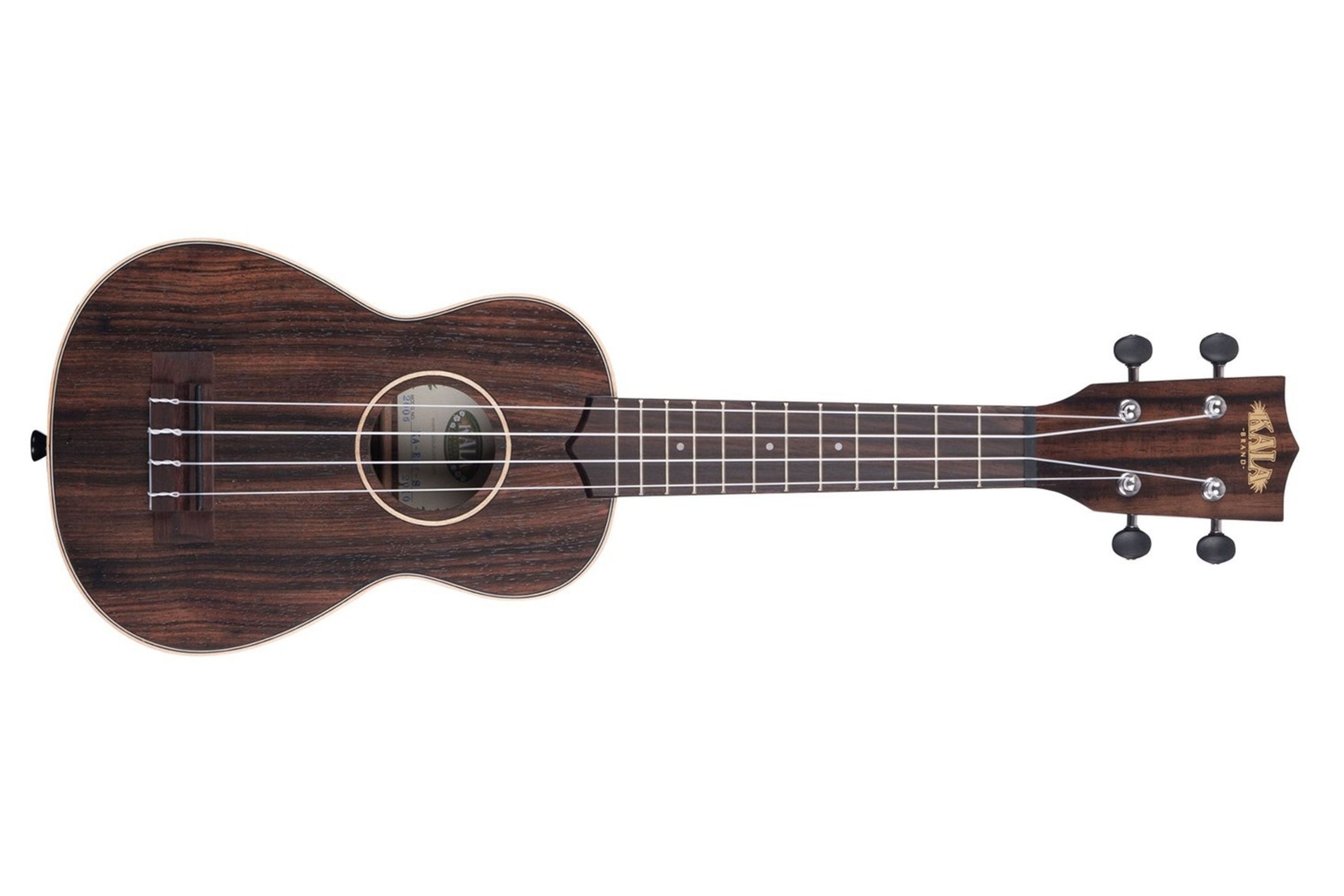 Kala Striped Ebony Soprano Ukulele