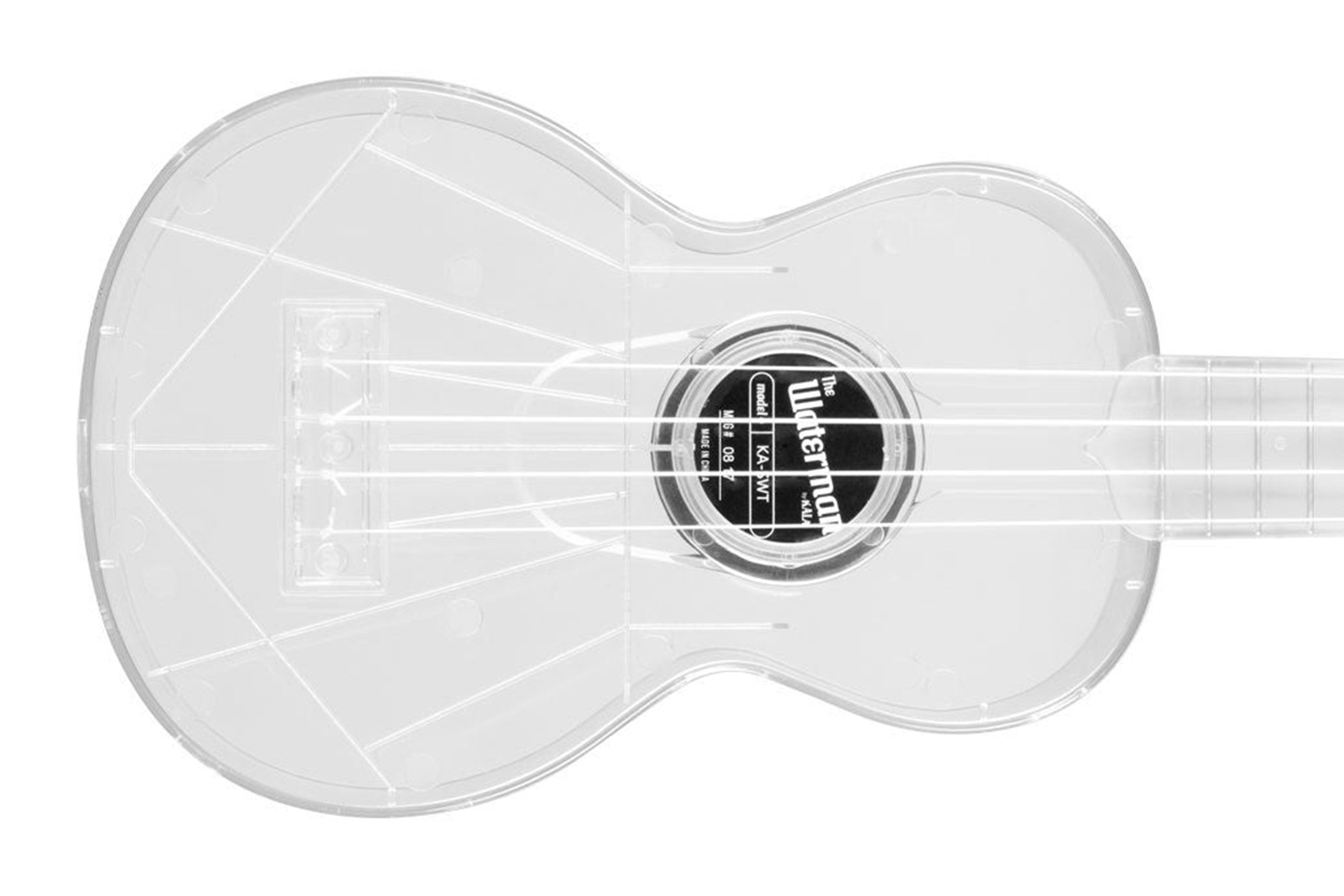 KALA Waterman Clear Ice Transparent Soprano Ukulele