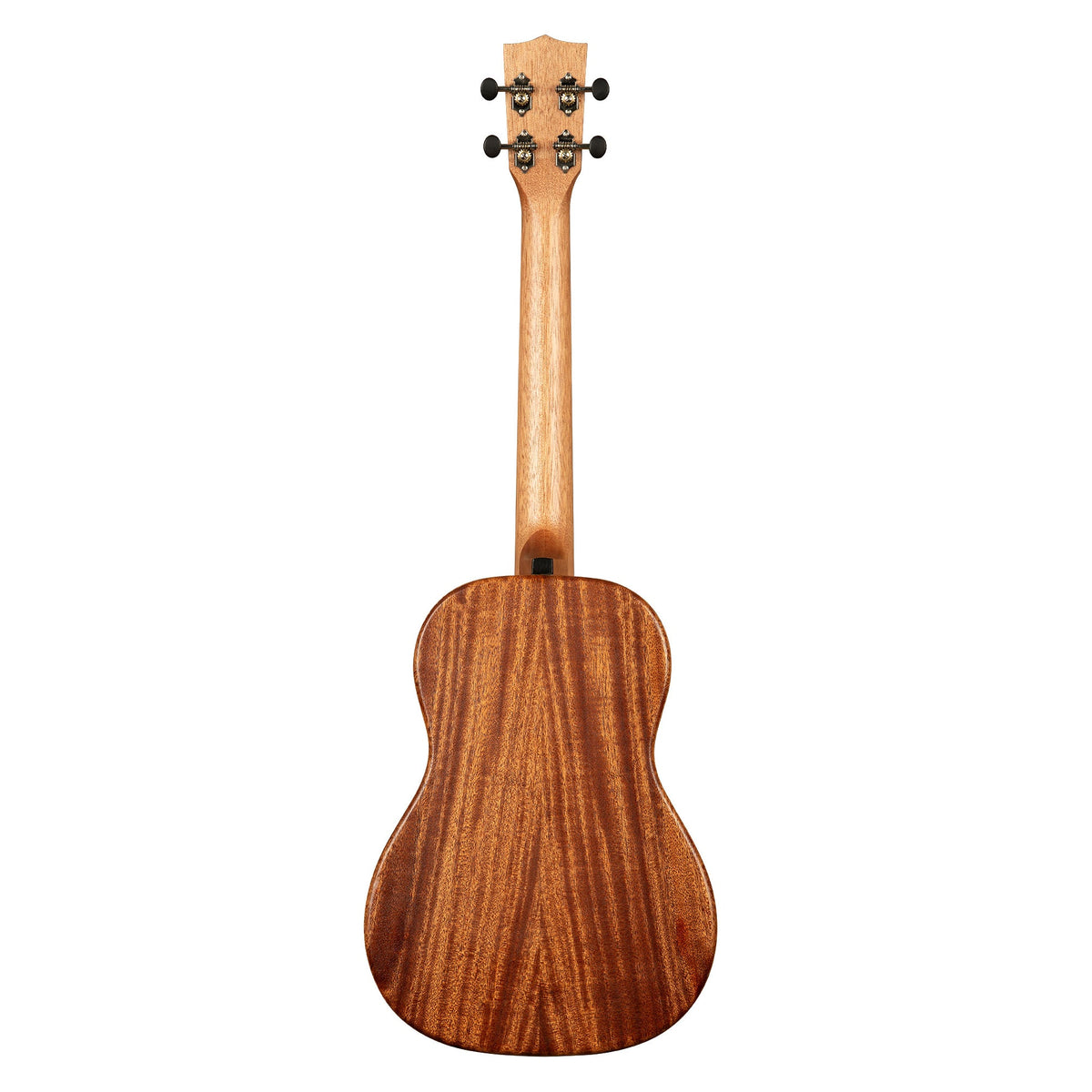 Back of the Kala KA-WF-AMHG-B showing the solid mahogany back and mahogany neck
