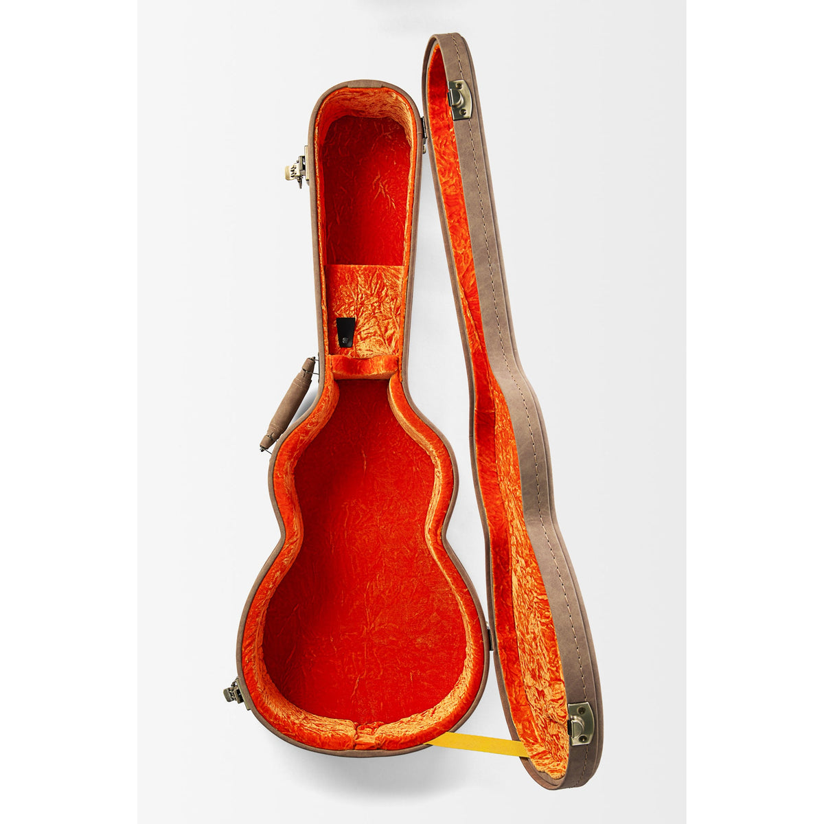Kala KA-WP-MNG-GB-E lying in its open hardcase with red interior