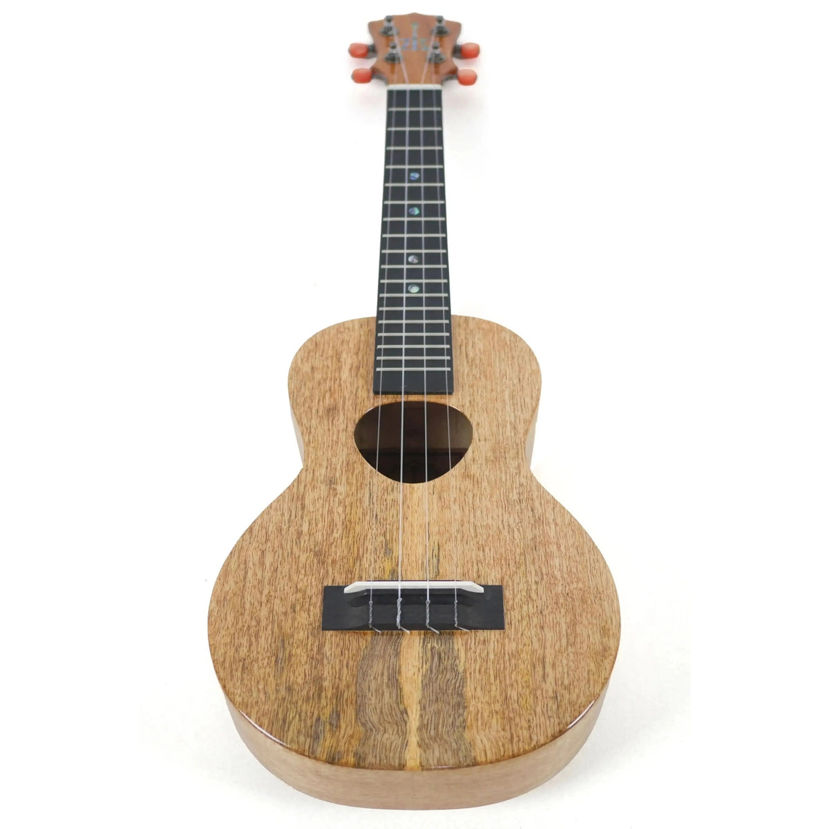 Example photo: full front view of a KoAloha KCM-00MG, the gloss version of the KCM-10MG solid mango concert