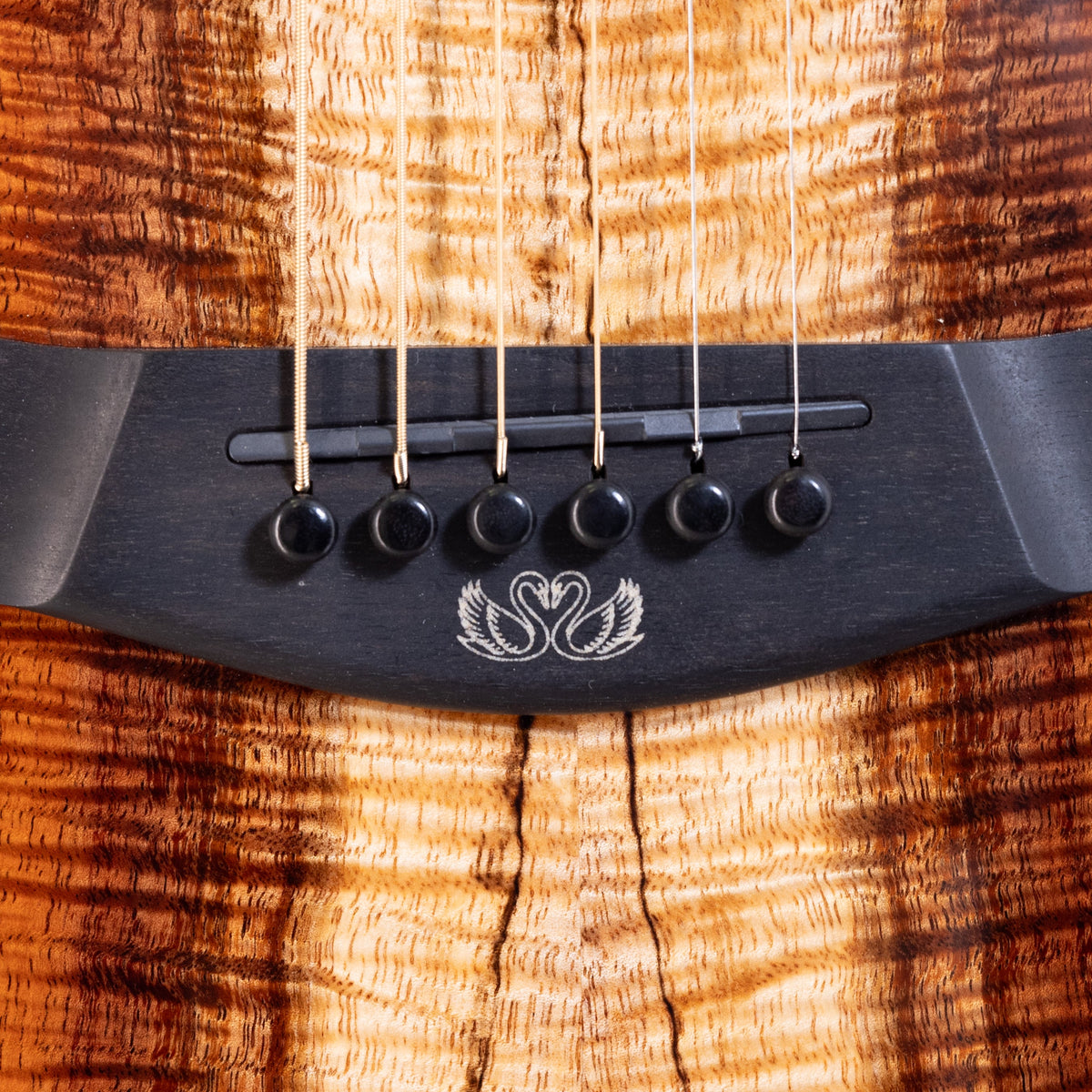 Example photo: an earlier Kanile'a KG-4 Pro, serial G0068, bridge with the nēnē inlay