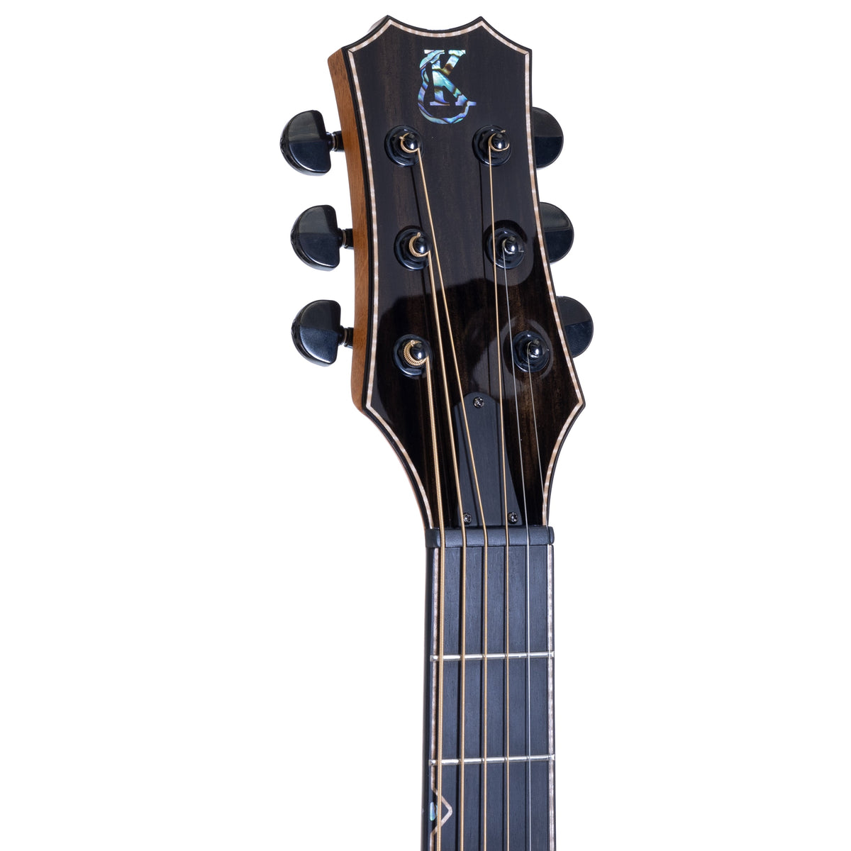 Example photo: an earlier Kanile'a KG-5, serial G0069, headstock with Gotoh locking tuners