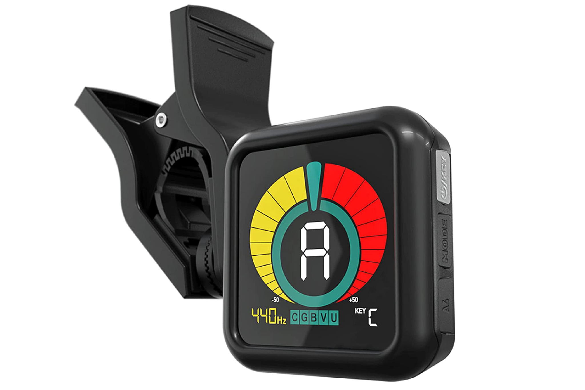 KLIQ UberTuner - Professional Clip-On Tuner For All Instruments - BLACK