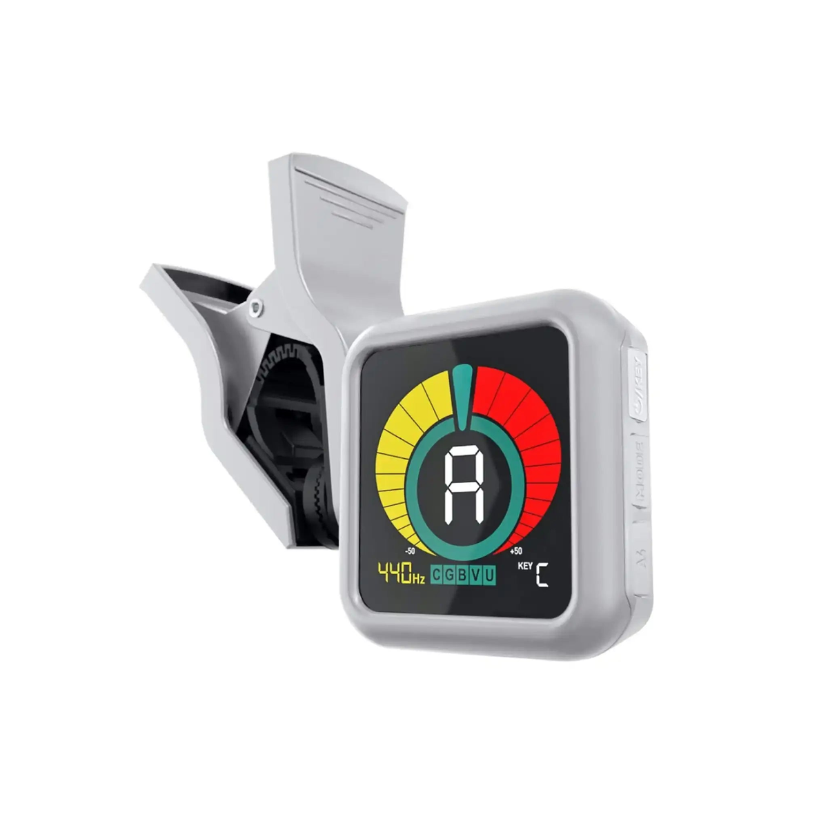 KLIQUberTuner-ProfessionalClip-OnTunerForAllInstruments-WHITE_Mesadetrabajo1 | Terry Carter Music Store