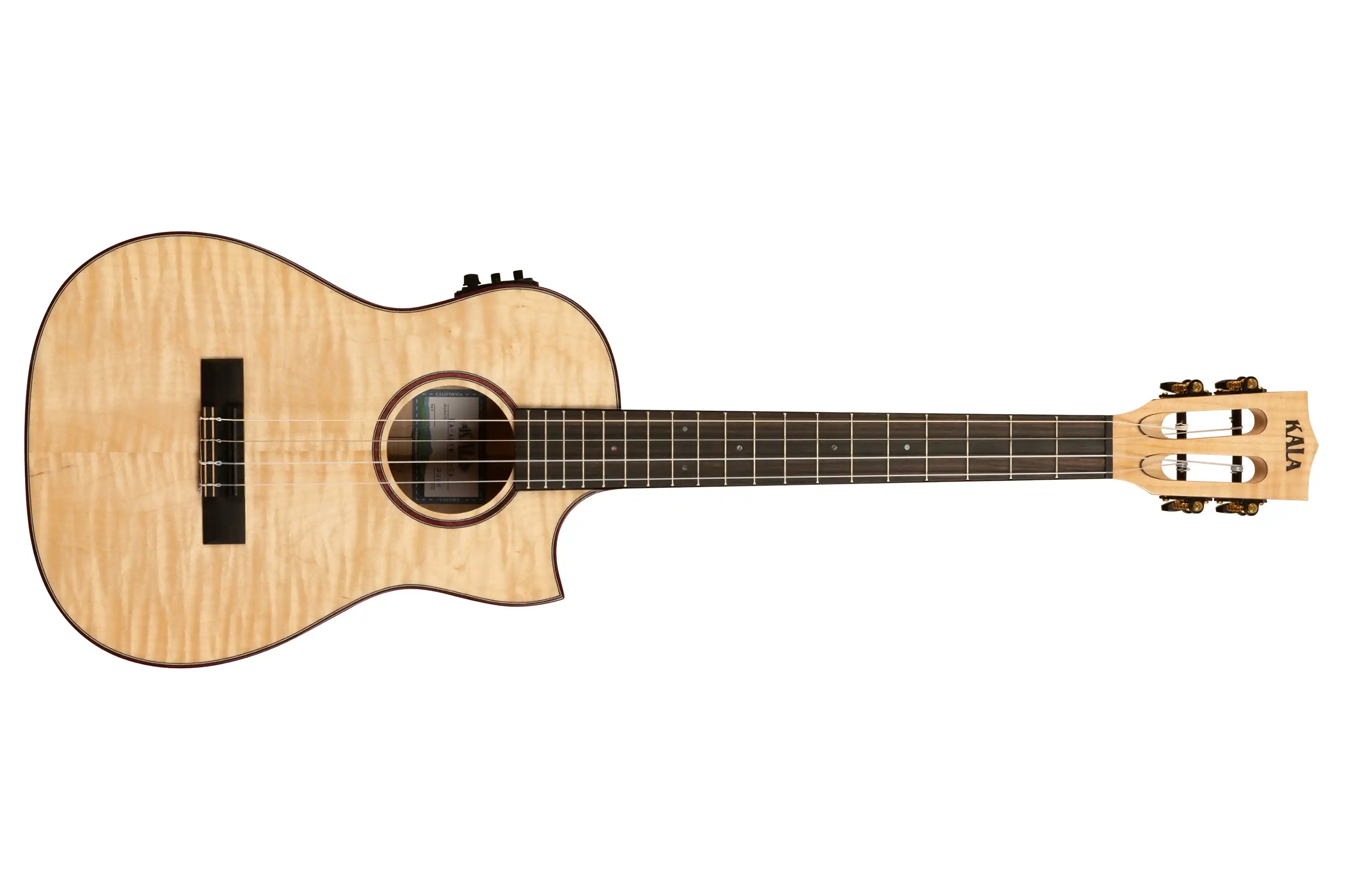 Kala-ASFM-B-CE-Flame-Maple-Baritone-Ukulele4 | Terry Carter Music Store