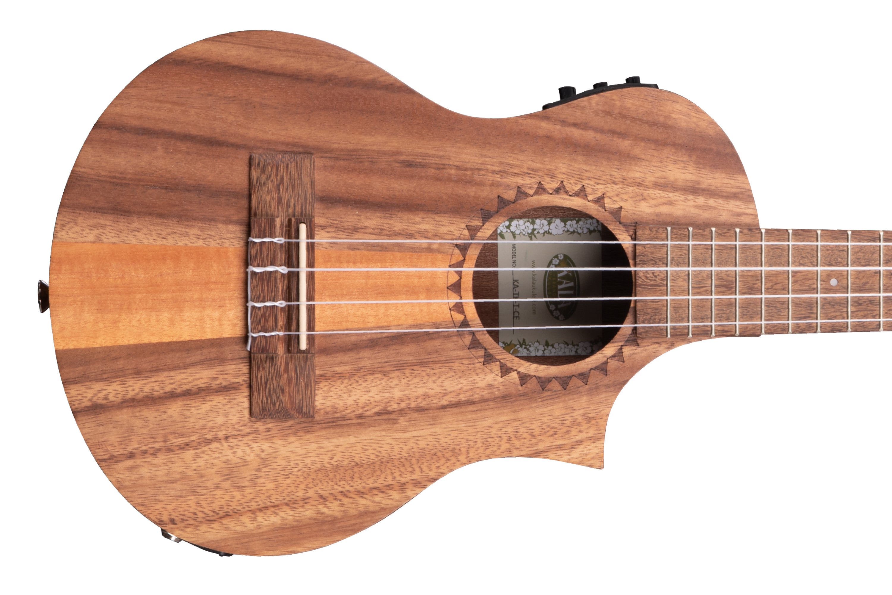 Kala TK-T-CE Teak Tri-Top Tenor Ukulele