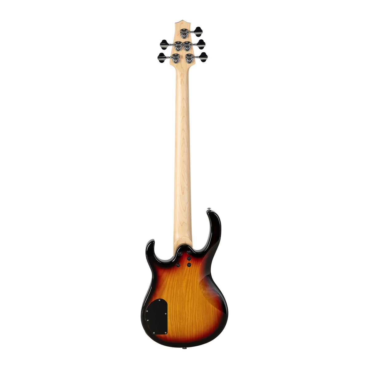 H. Jimenez LBS5-VB Camaleón 5-String Electric Bass Guitar - Vintage Burst, full back view from headstock to end