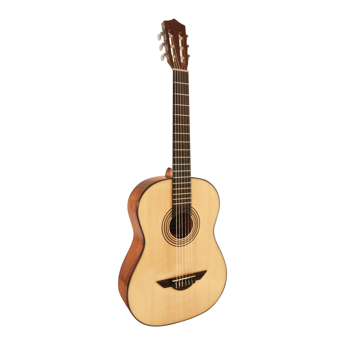 H. Jimenez LG1 Voz Fuerte Full Size Nylon String Guitar, full angled front view
