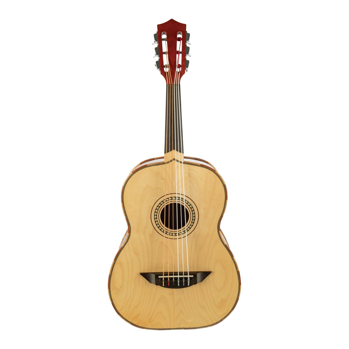 H. Jimenez LGTN2 Student Guitarrón, full front view from headstock to end