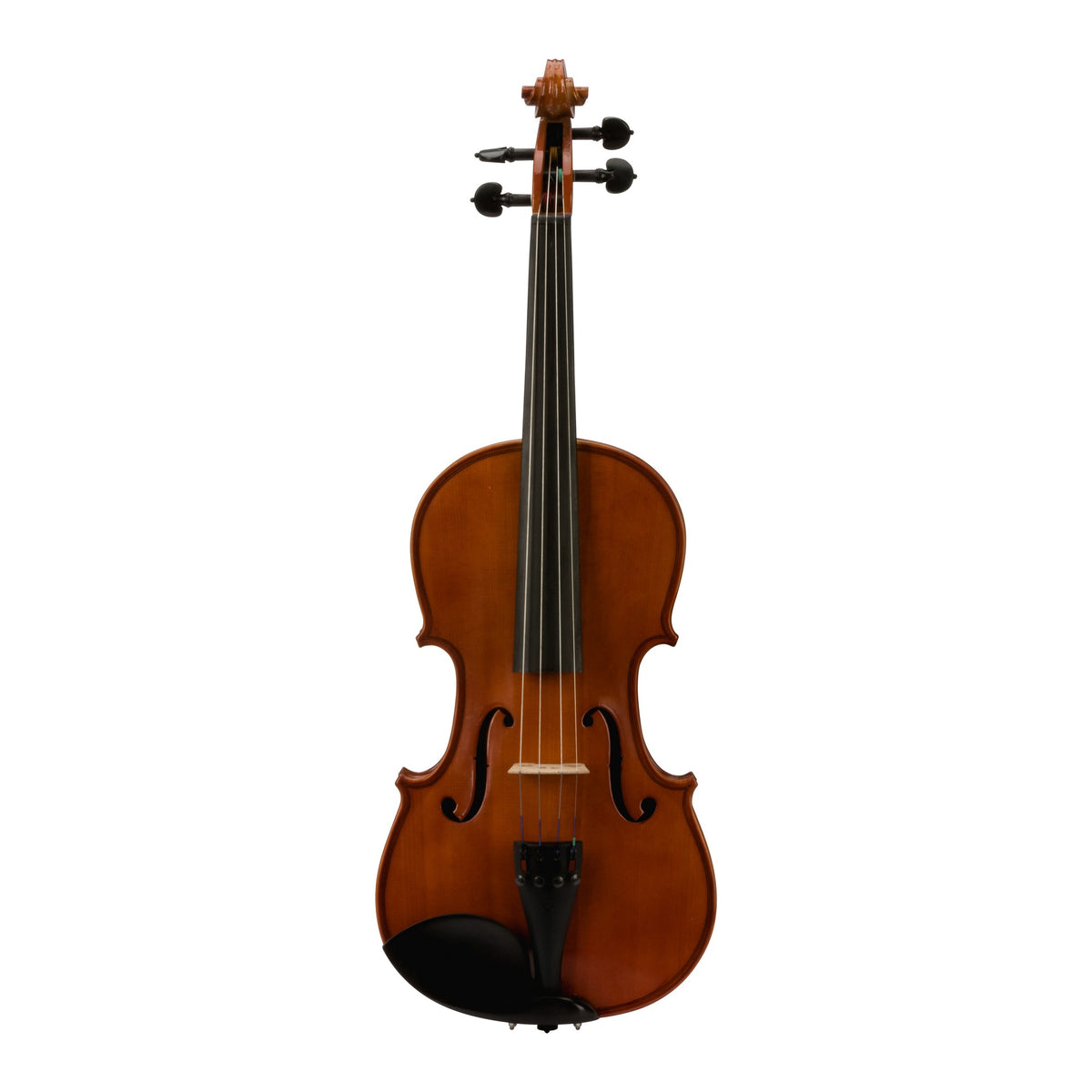 H. Jimenez LMVOE4 Primer Nivel Full Size Violin Outfit, full front view from headstock to end