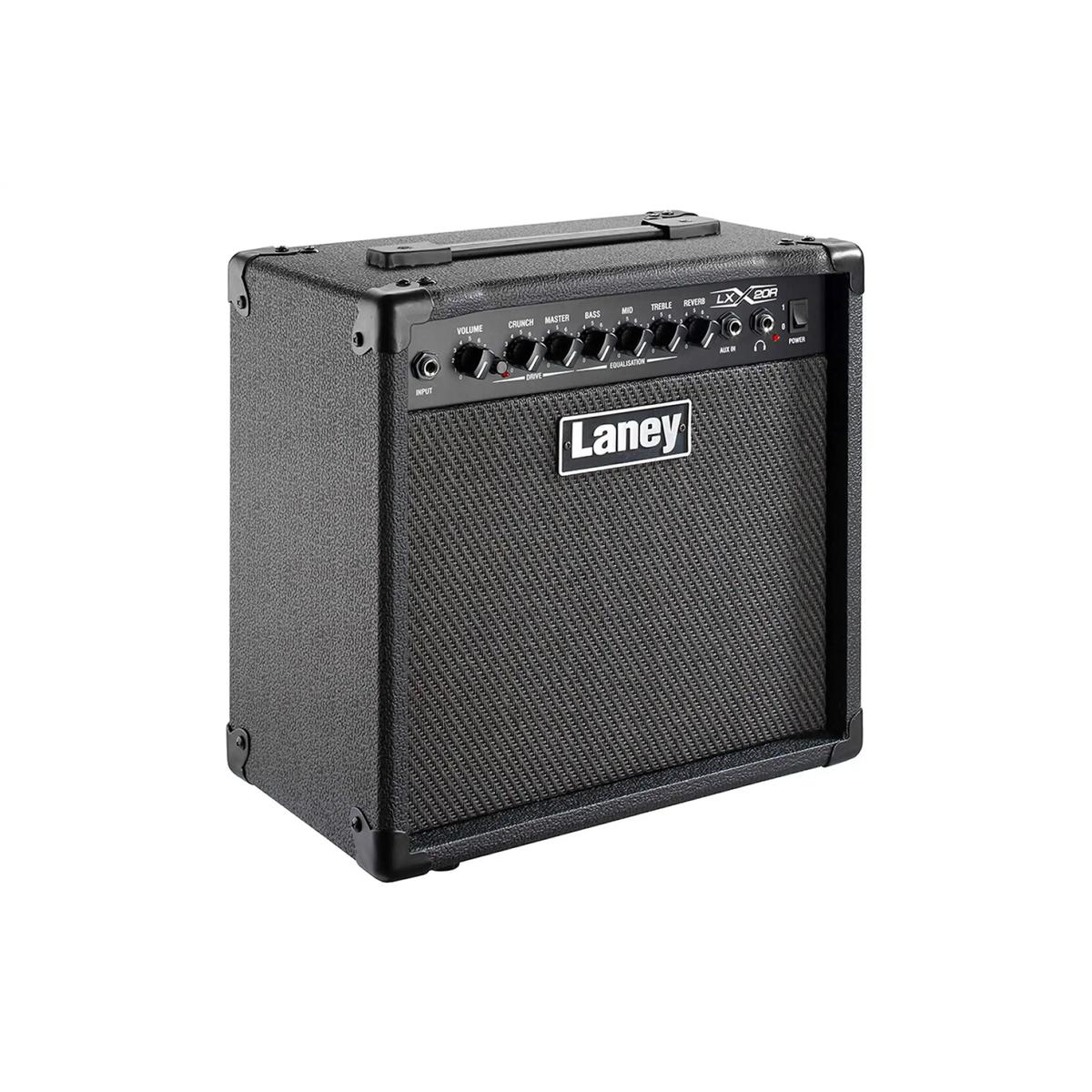 Laney LX20R black 20W combo amp, angled view from the right