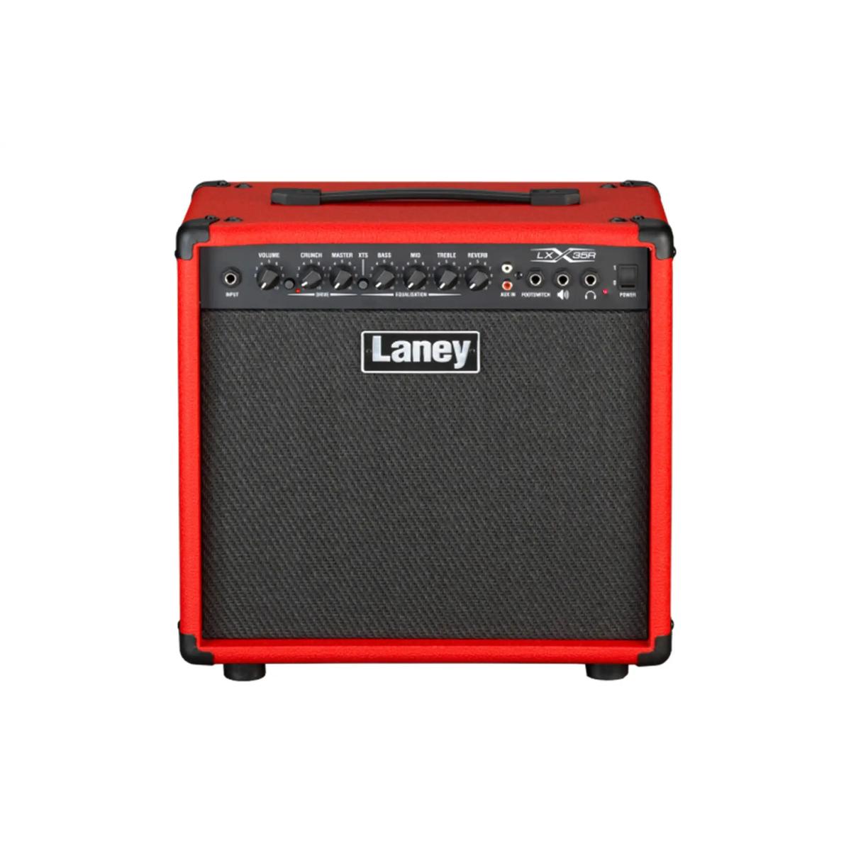 Laney LX35R-RED 35W electric guitar combo amp, front with red trim