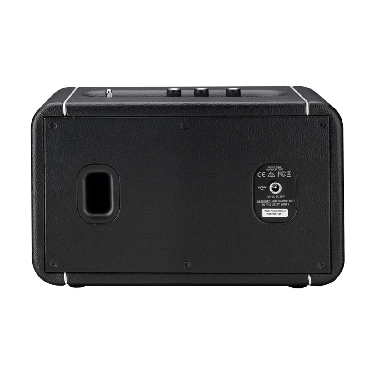 Rear of the Laney F67 Supergroup speaker showing the port and label