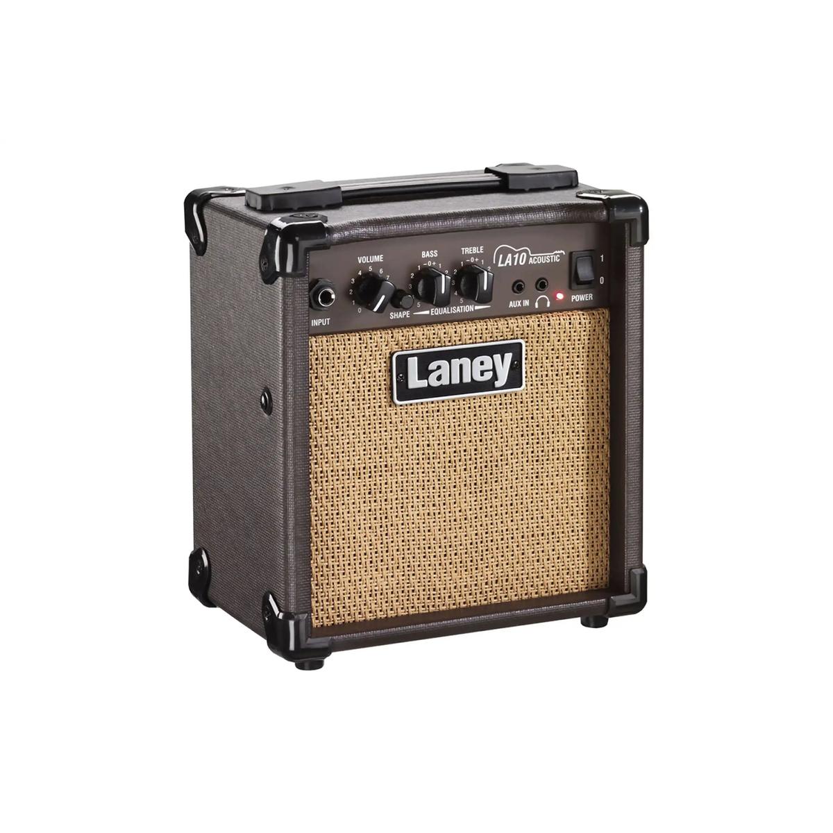 Laney LA10 10W acoustic guitar combo amp, angled view from the left