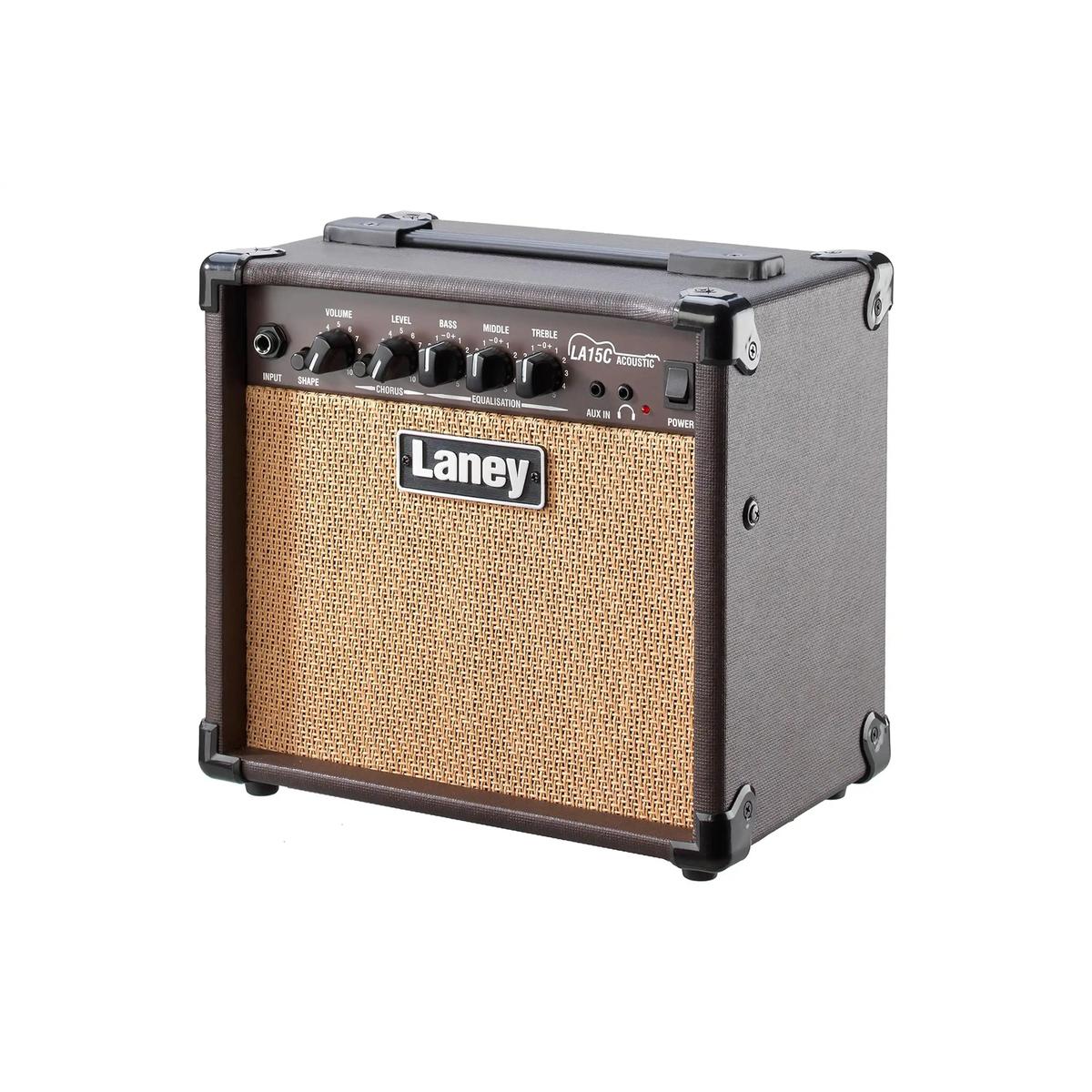 Laney LA15C 15W acoustic guitar combo amp, angled view from the left