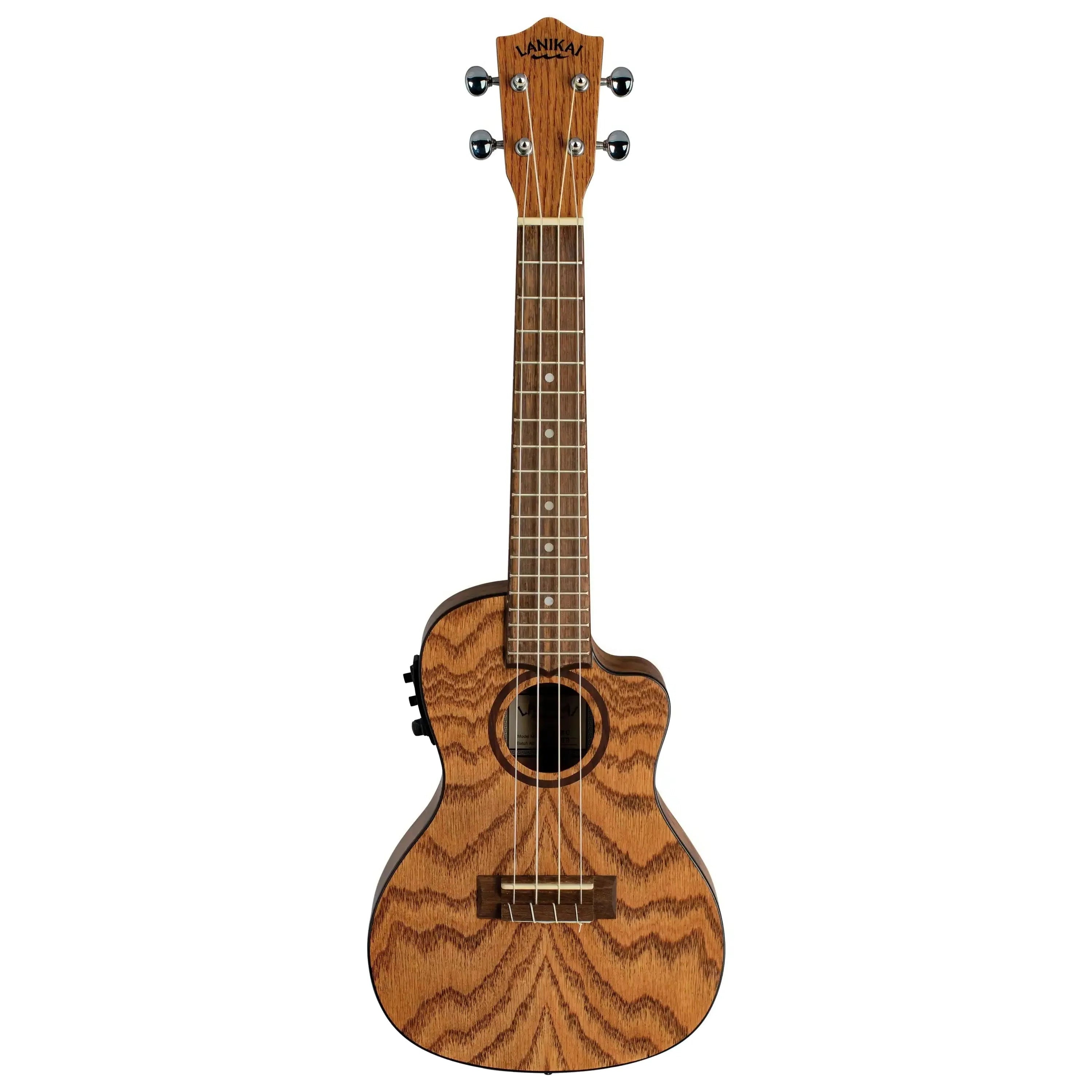Lanikai-Oak-Concert-Ukulele-with-Pickup4 | Terry Carter Music Store